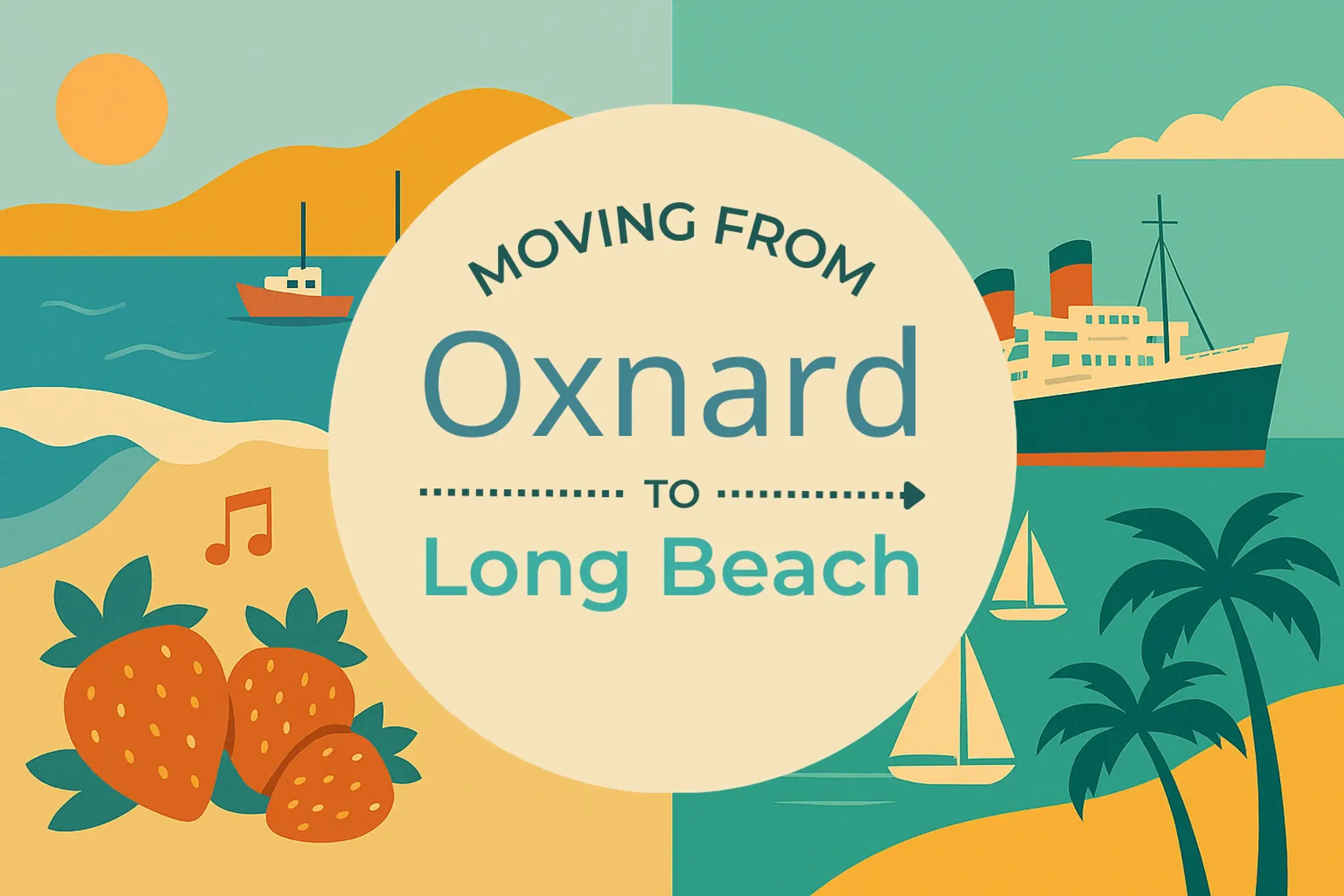 Side-by-side comparison of Oxnard to Long Beach moving companies