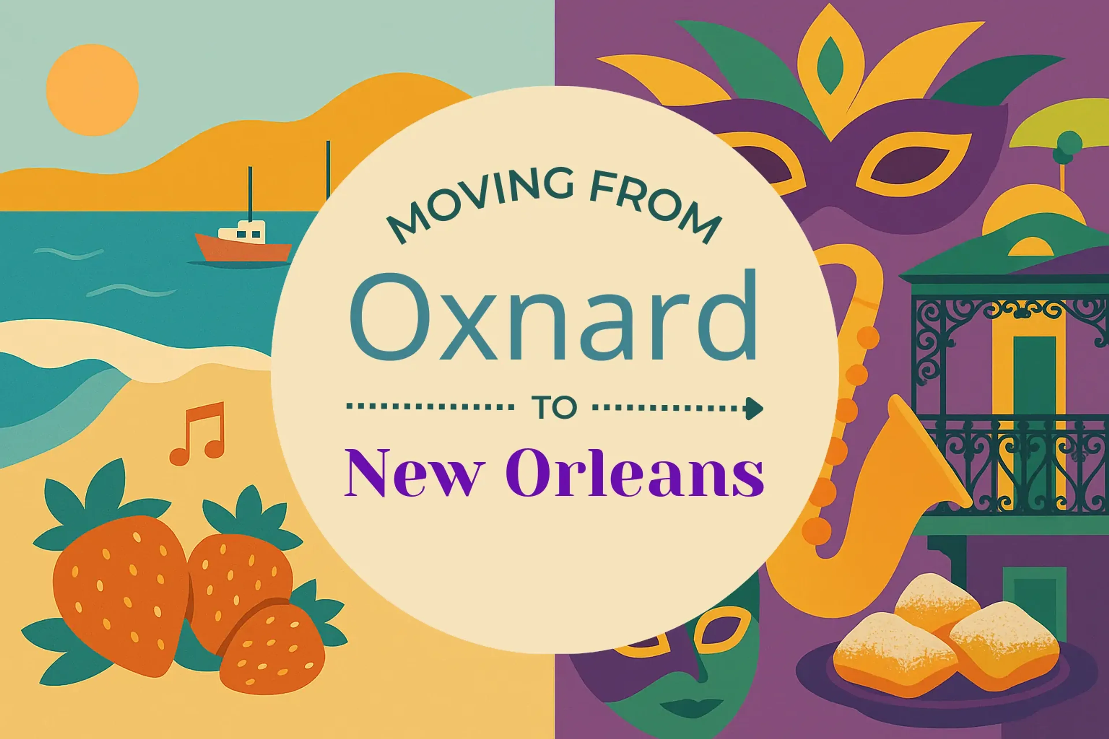 Side-by-side comparison of Oxnard to New Orleans moving companies