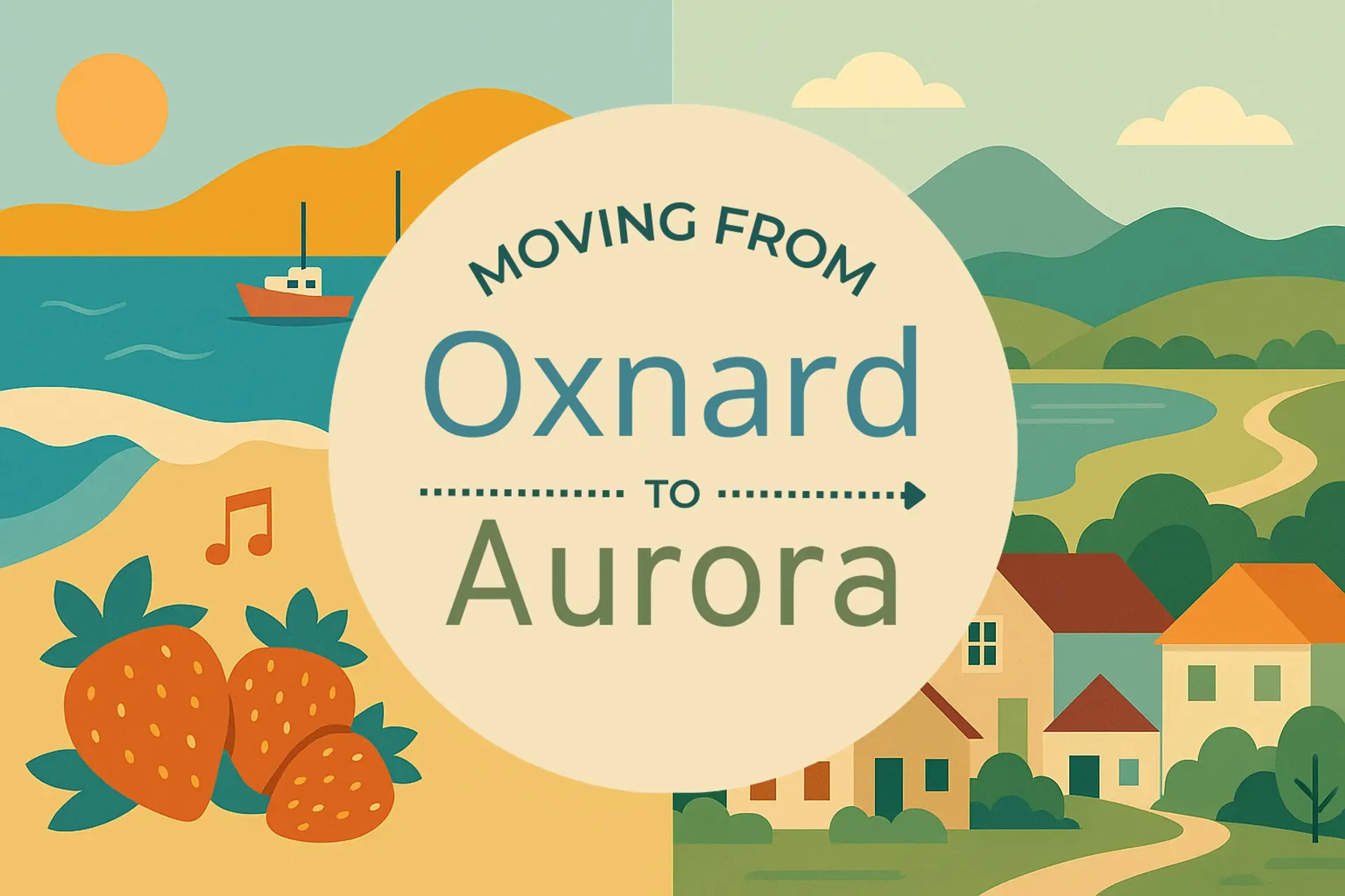 Side-by-side comparison of Oxnard to Aurora moving companies