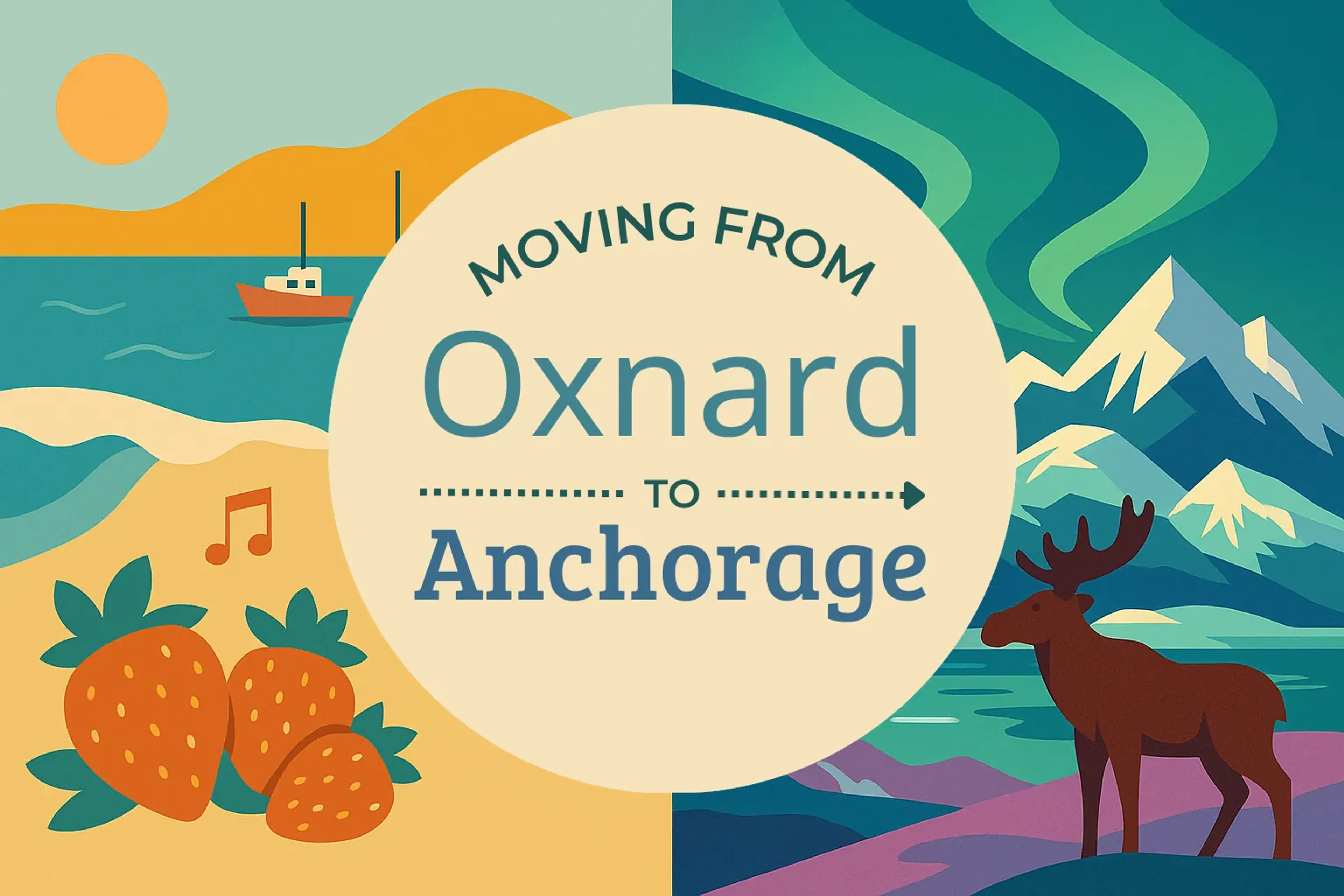 Side-by-side comparison of Oxnard to Anchorage moving companies