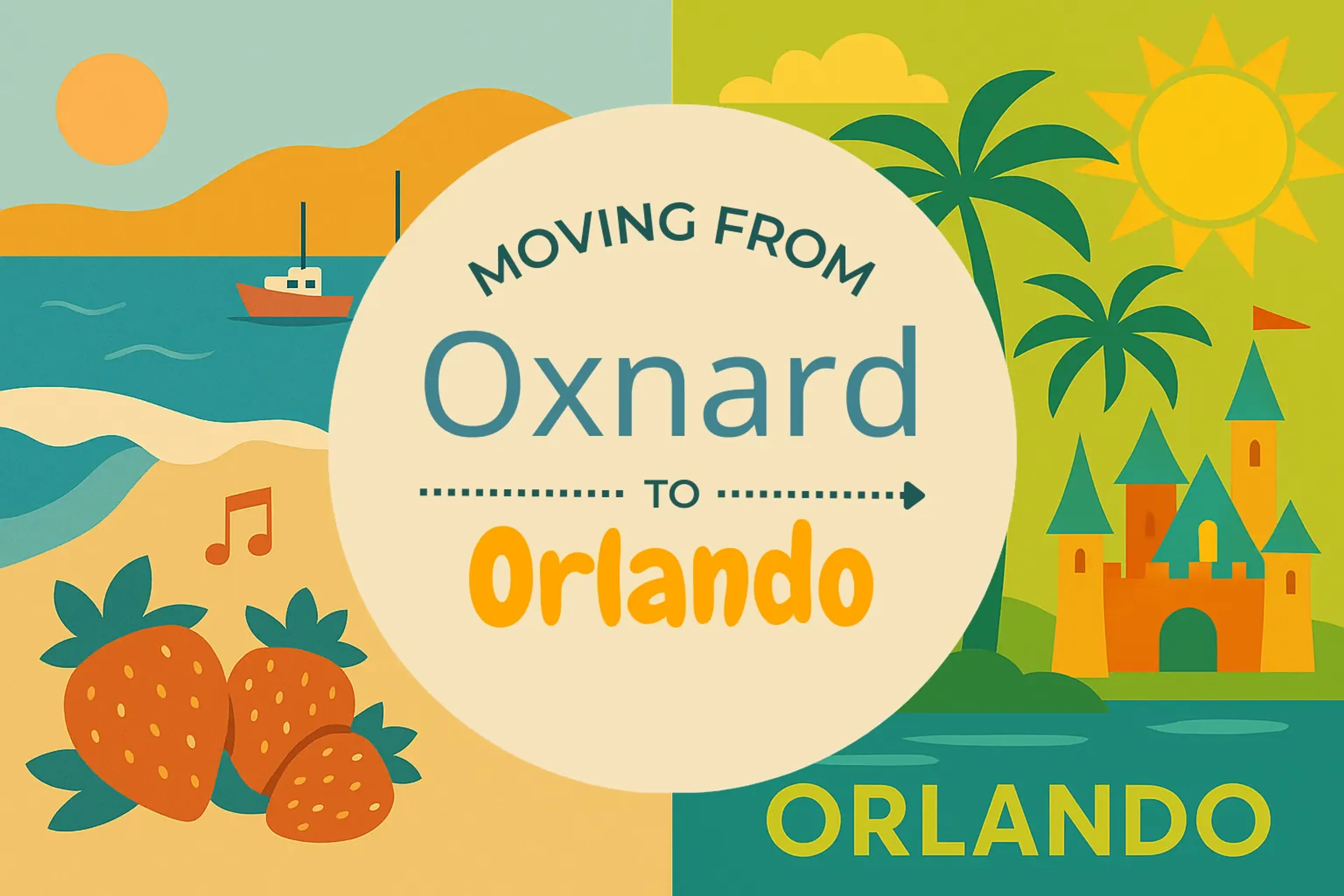 Side-by-side comparison of Oxnard to Orlando moving companies