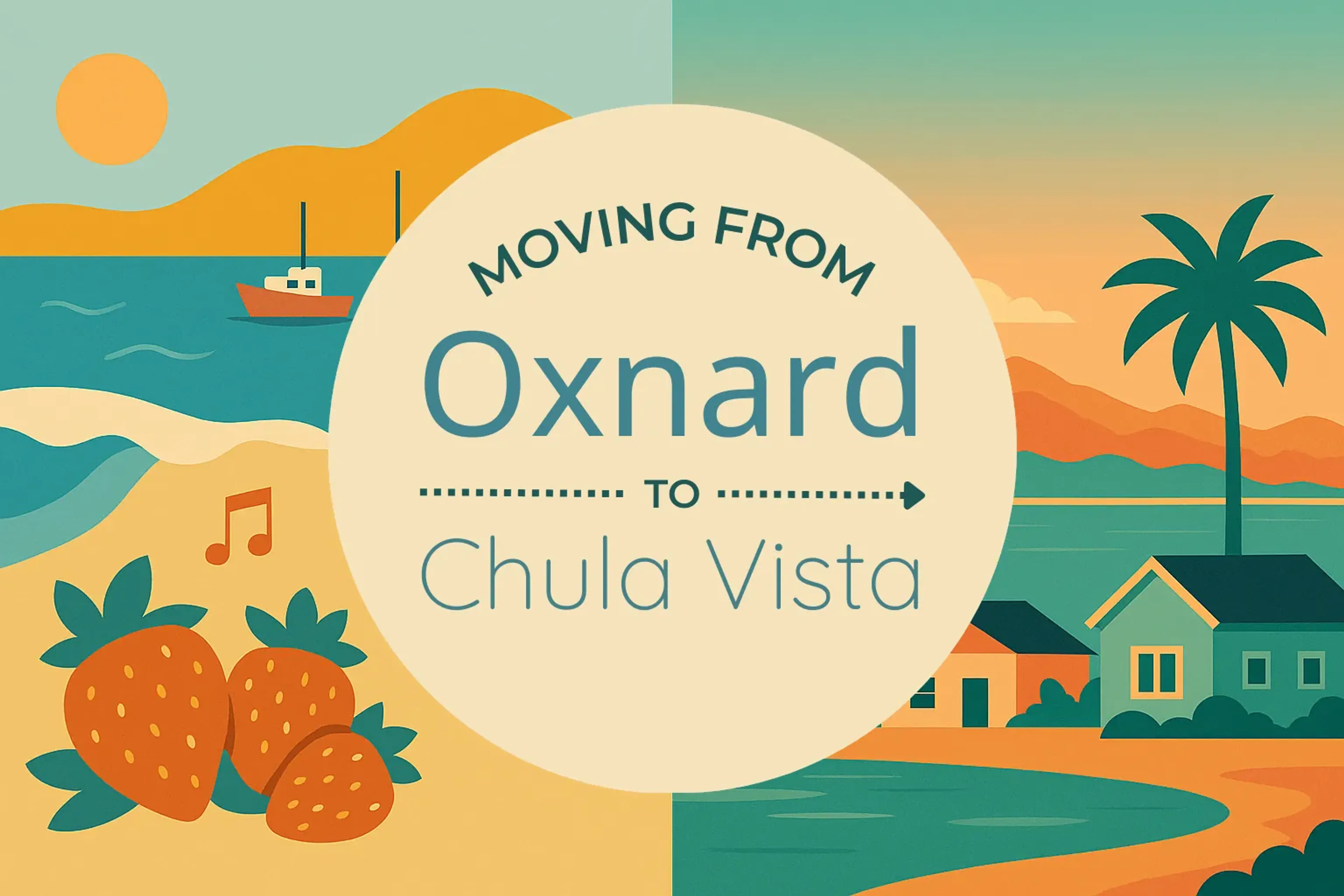 Side-by-side comparison of Oxnard to Chula Vista moving companies