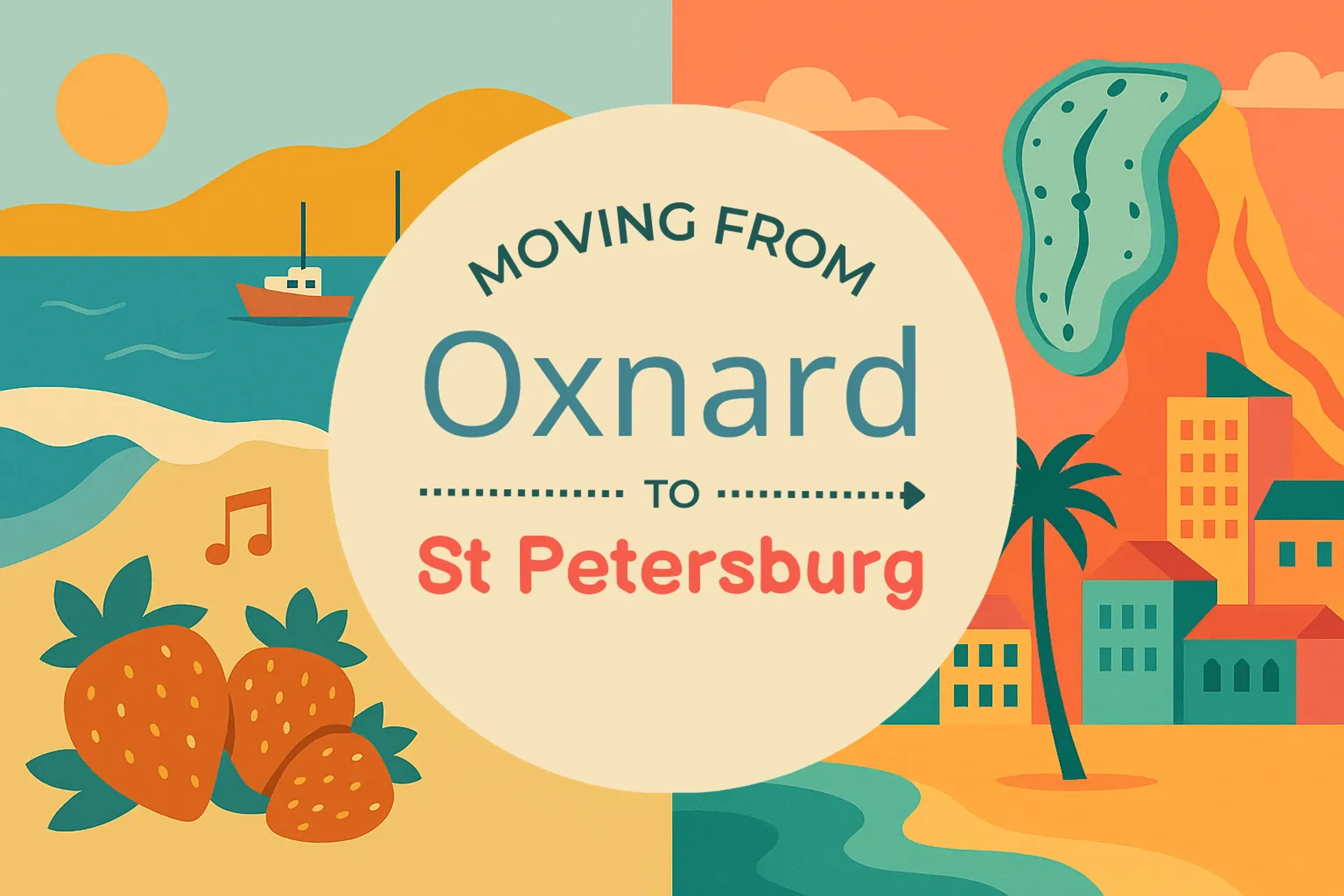 Side-by-side comparison of Oxnard to St. Petersburg moving companies
