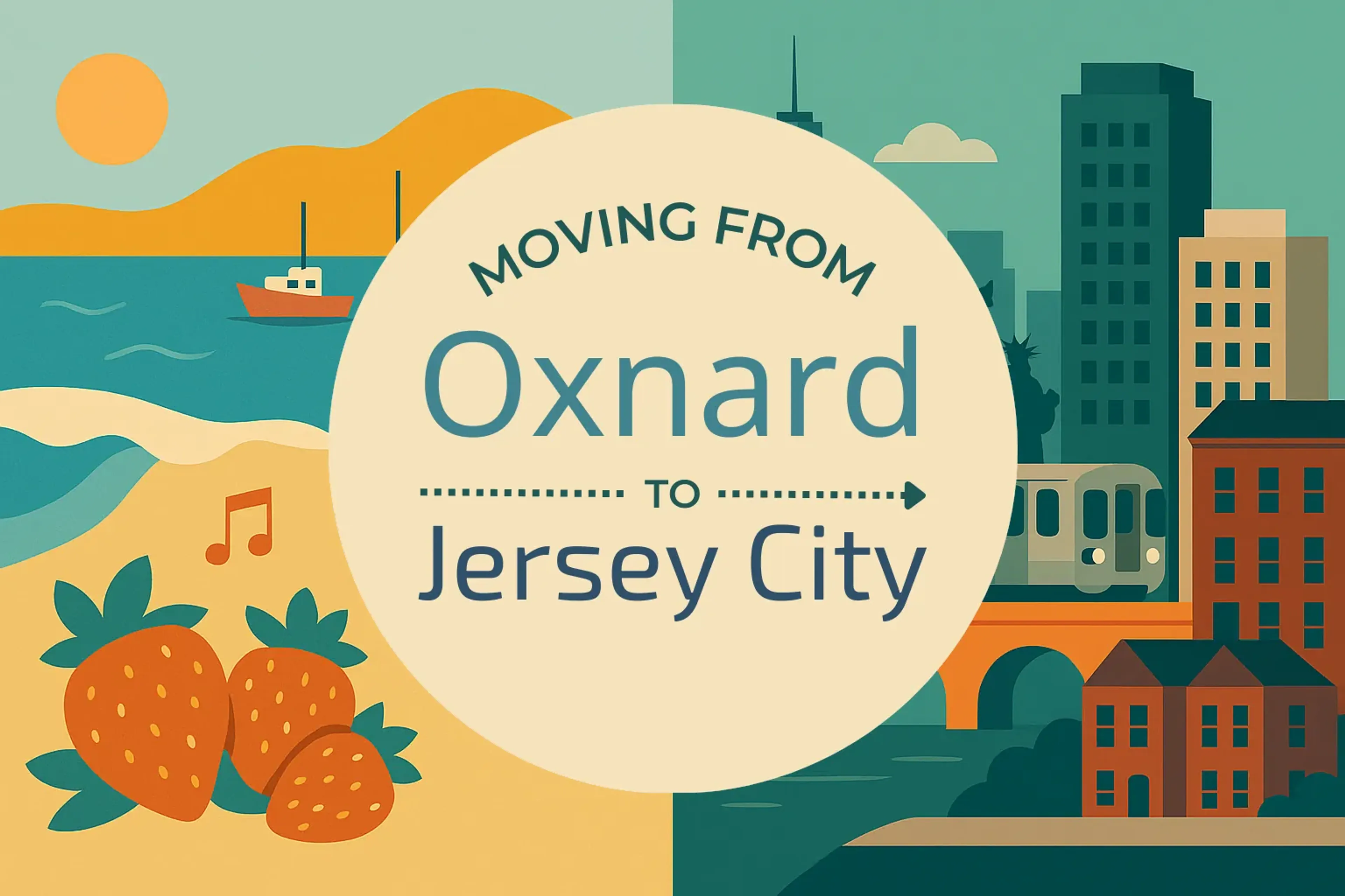 Side-by-side comparison of Oxnard to Jersey City moving companies