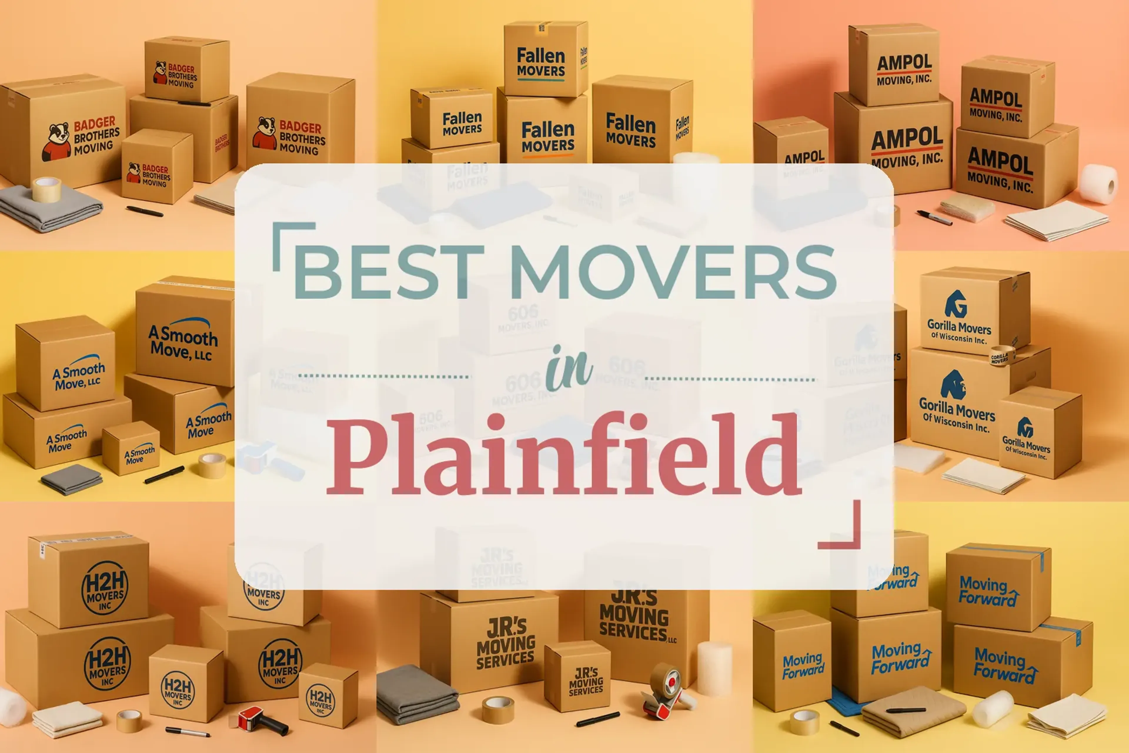Side-by-side comparison of Plainfield moving companies