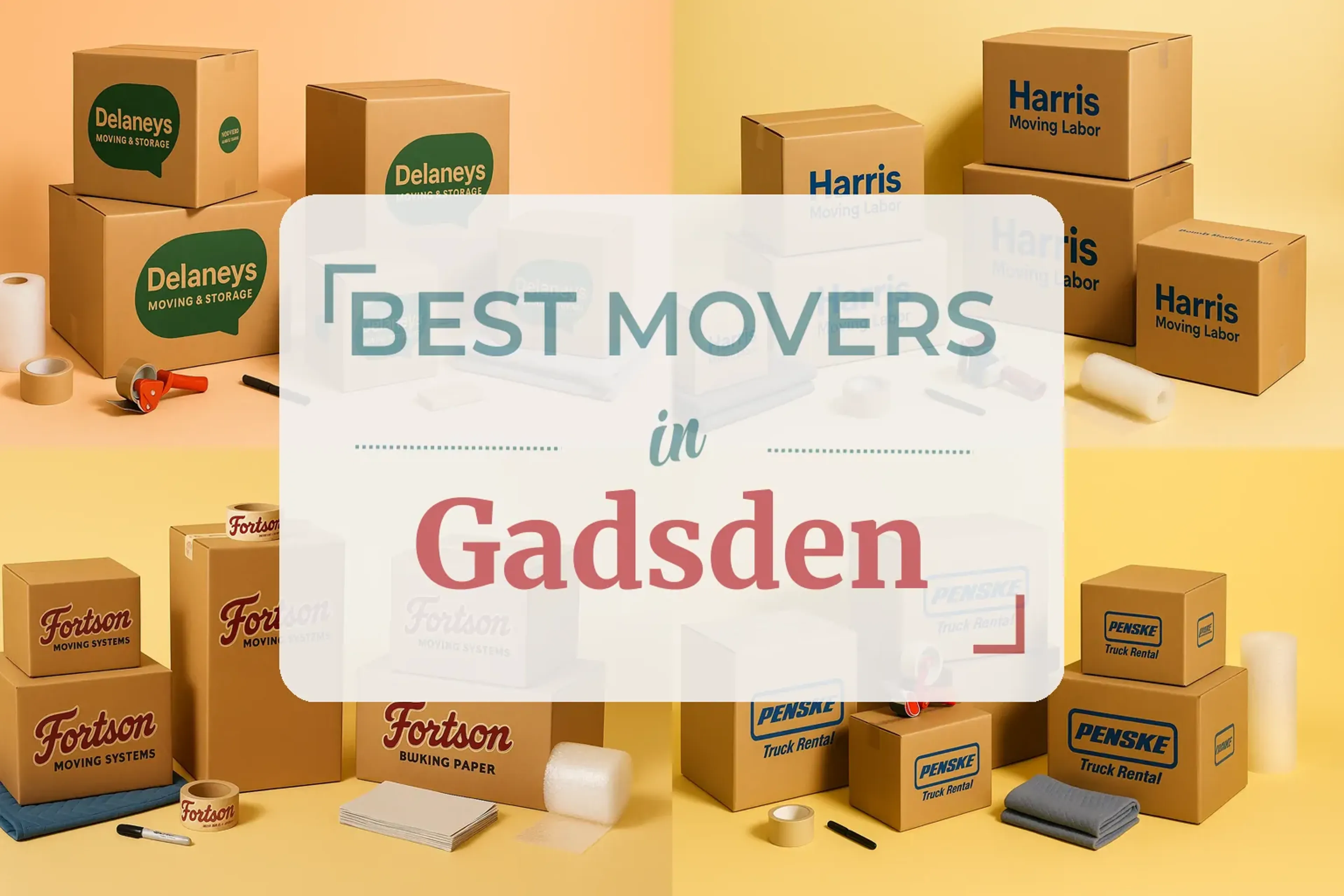 Side-by-side comparison of Gadsden moving companies