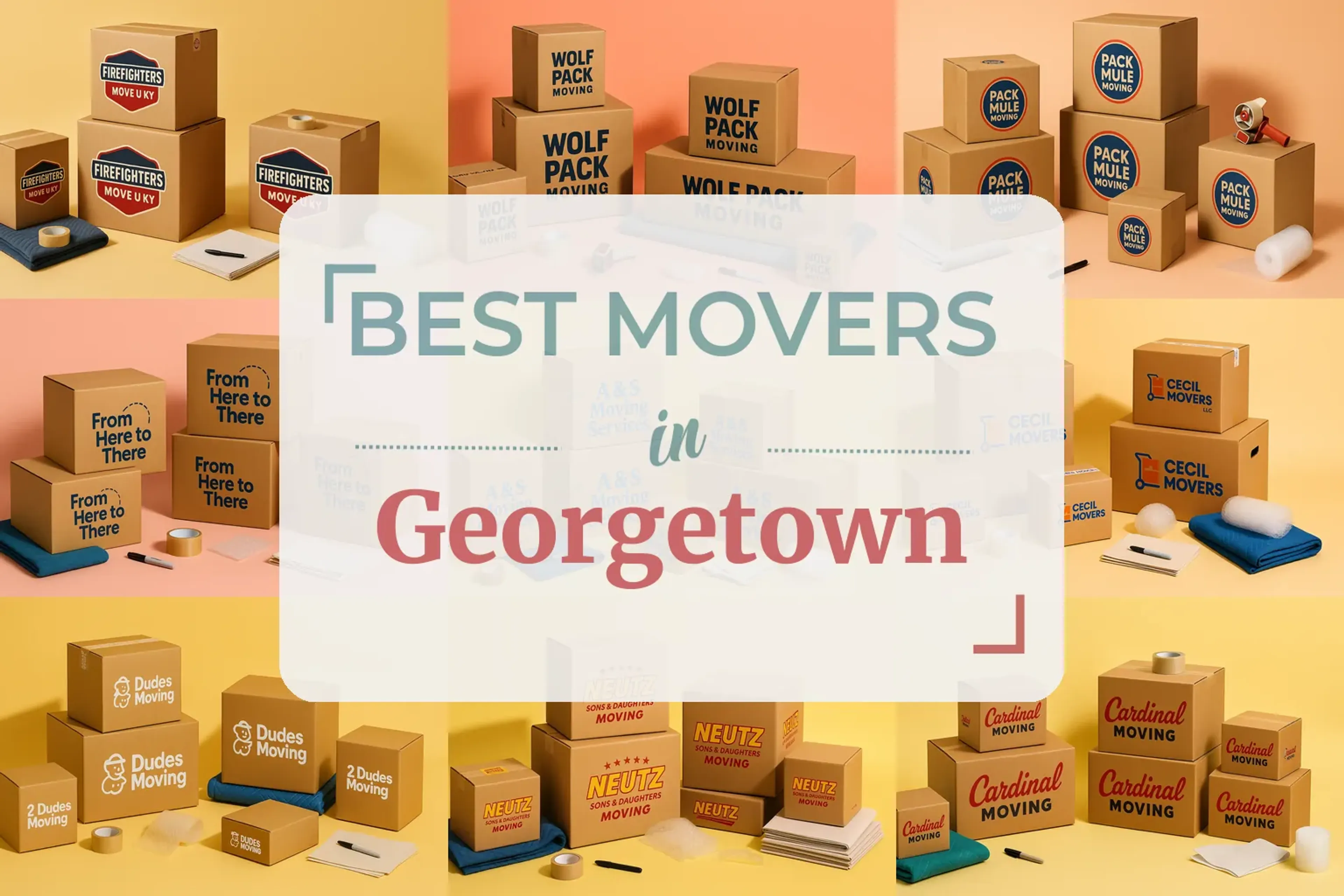Side-by-side comparison of Georgetown moving companies