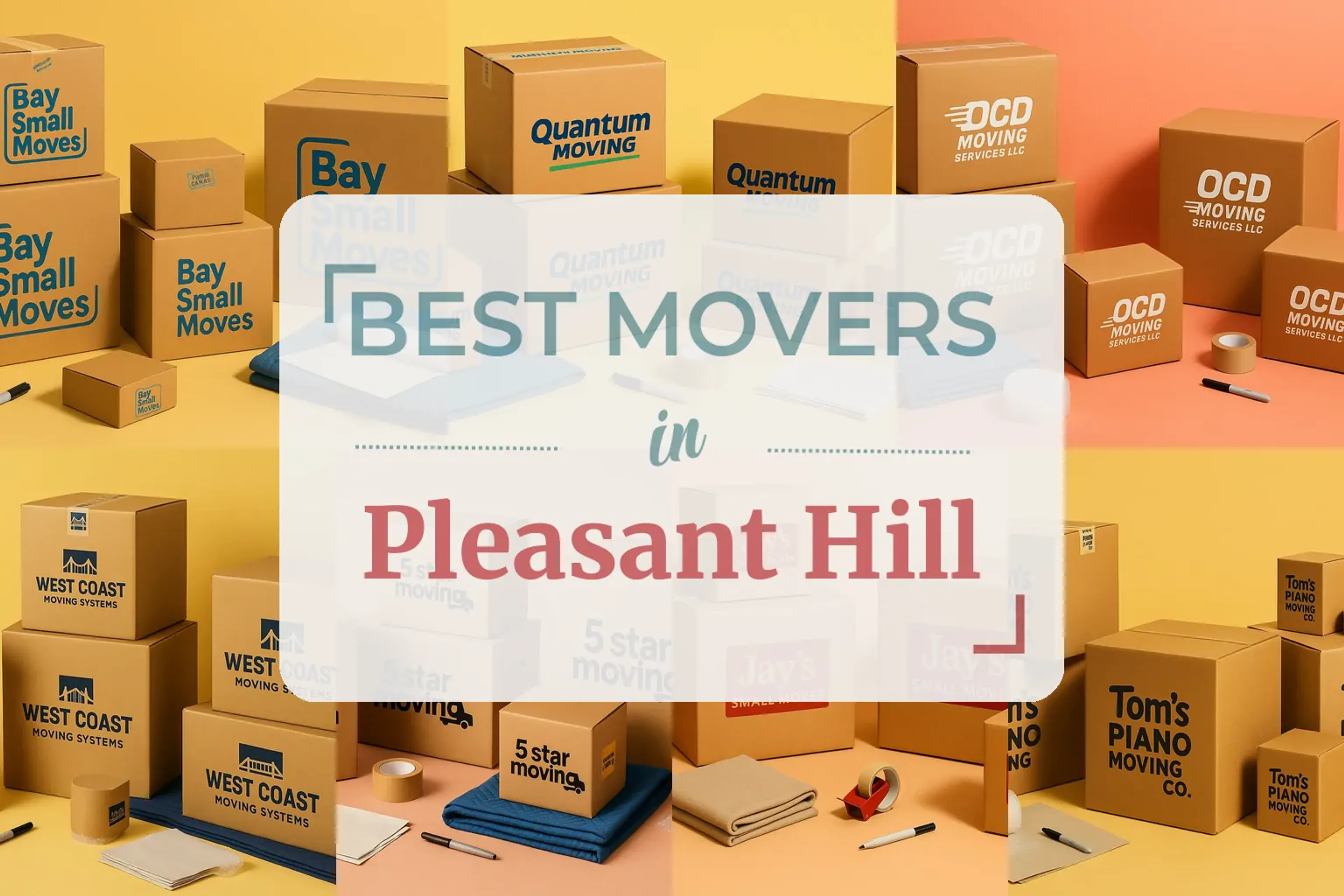 Side-by-side comparison of Pleasant Hill moving companies