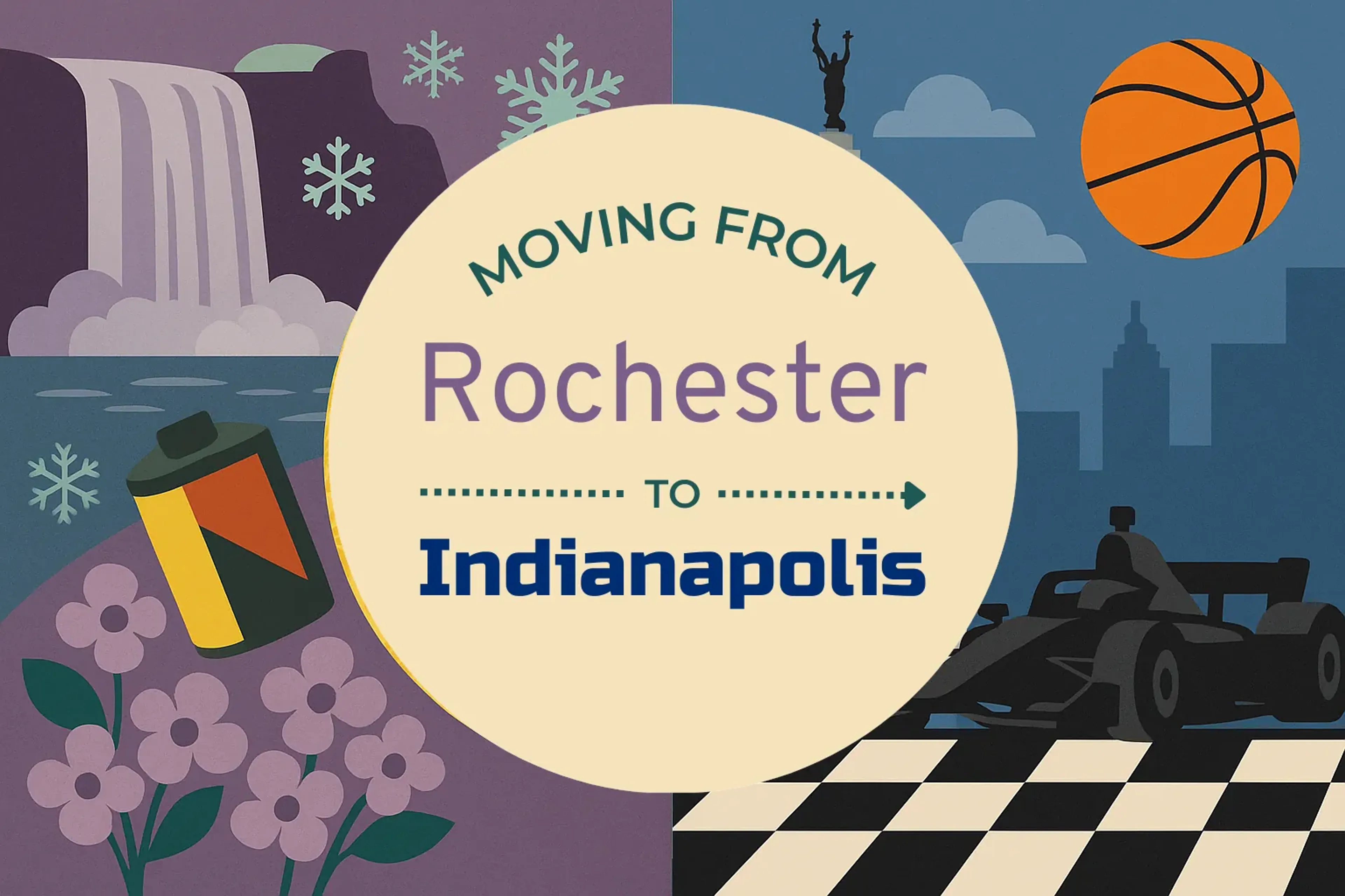 Side-by-side comparison of Rochester to Indianapolis moving companies