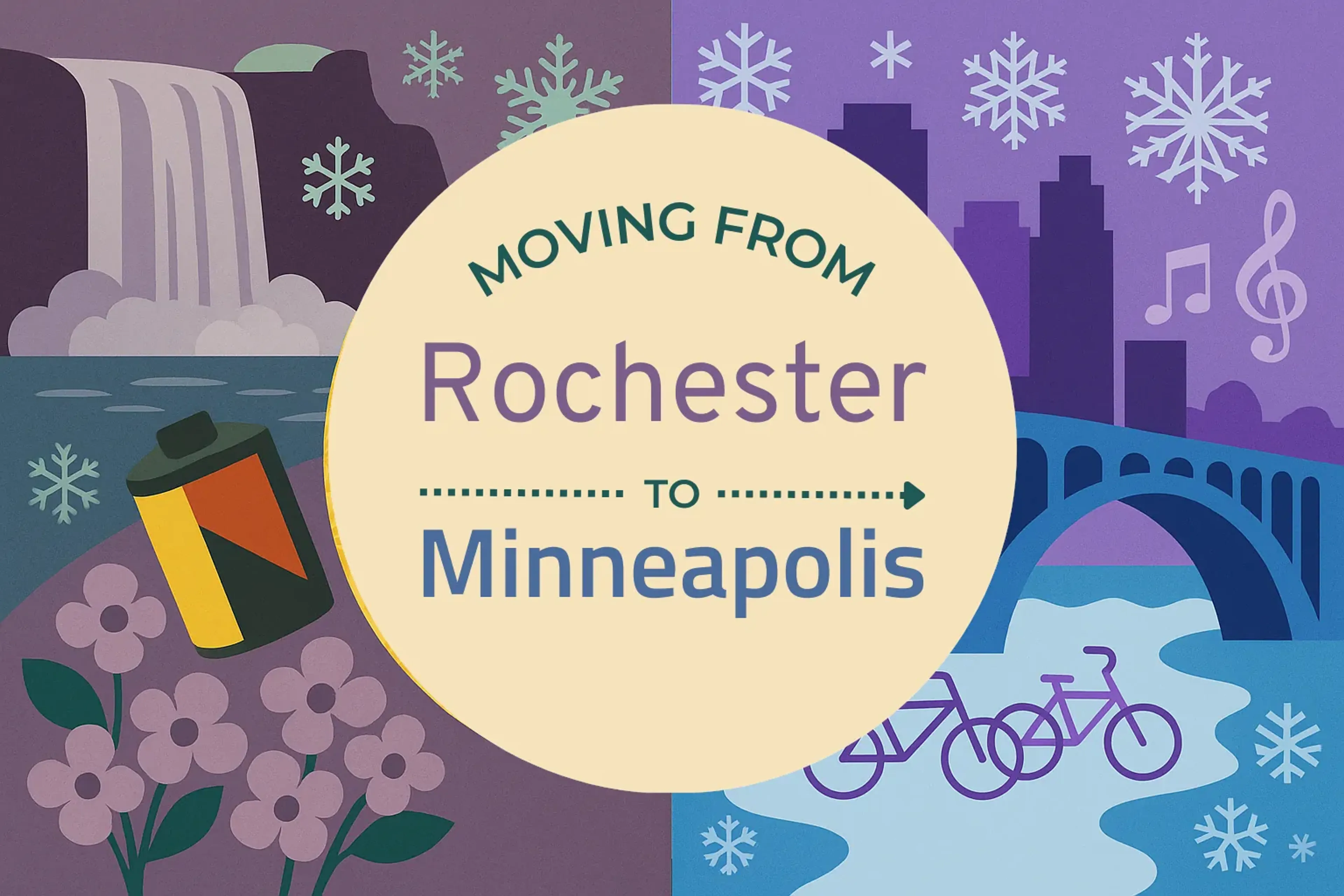 Side-by-side comparison of Rochester to Minneapolis moving companies