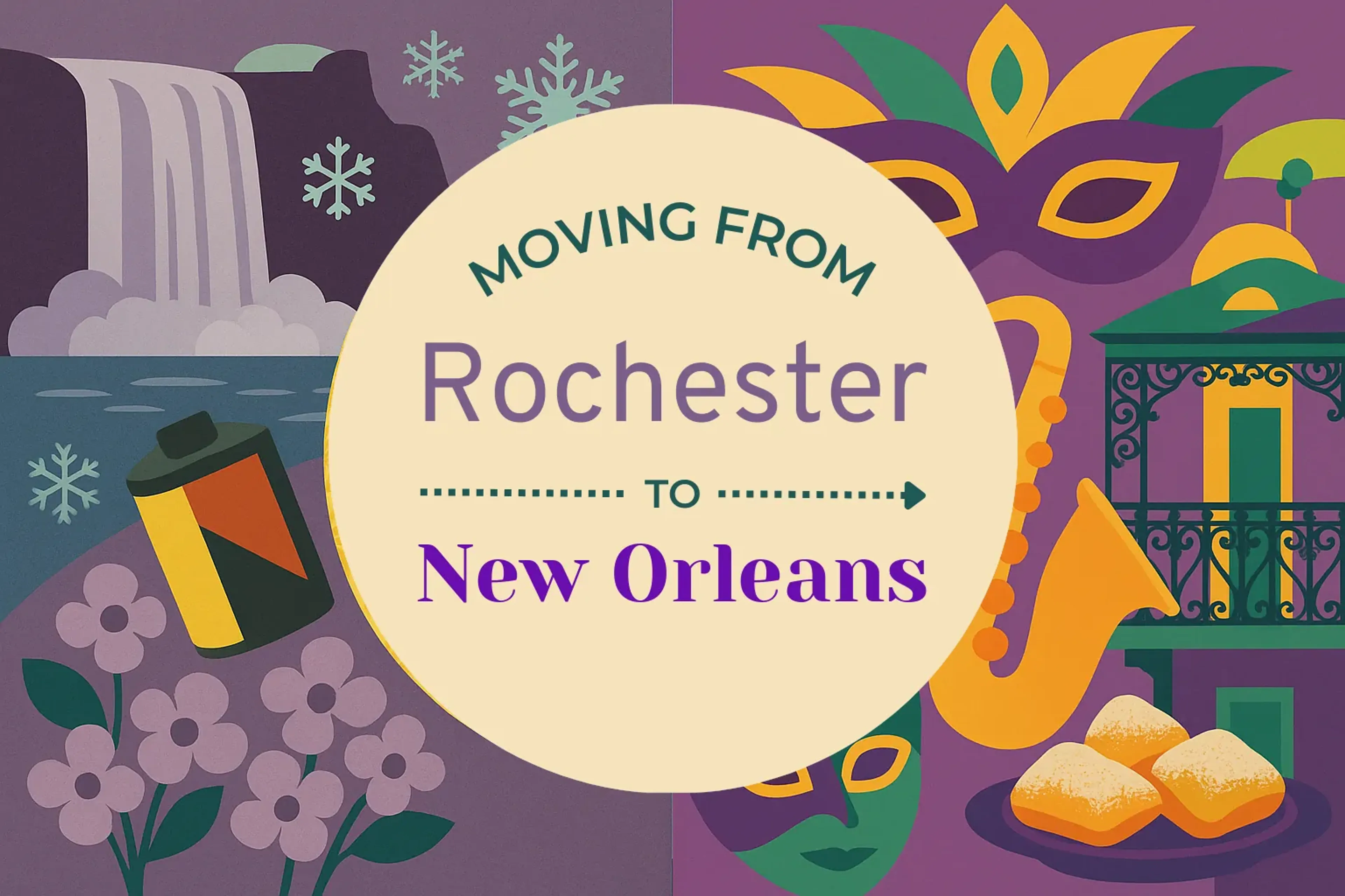 Side-by-side comparison of Rochester to New Orleans moving companies