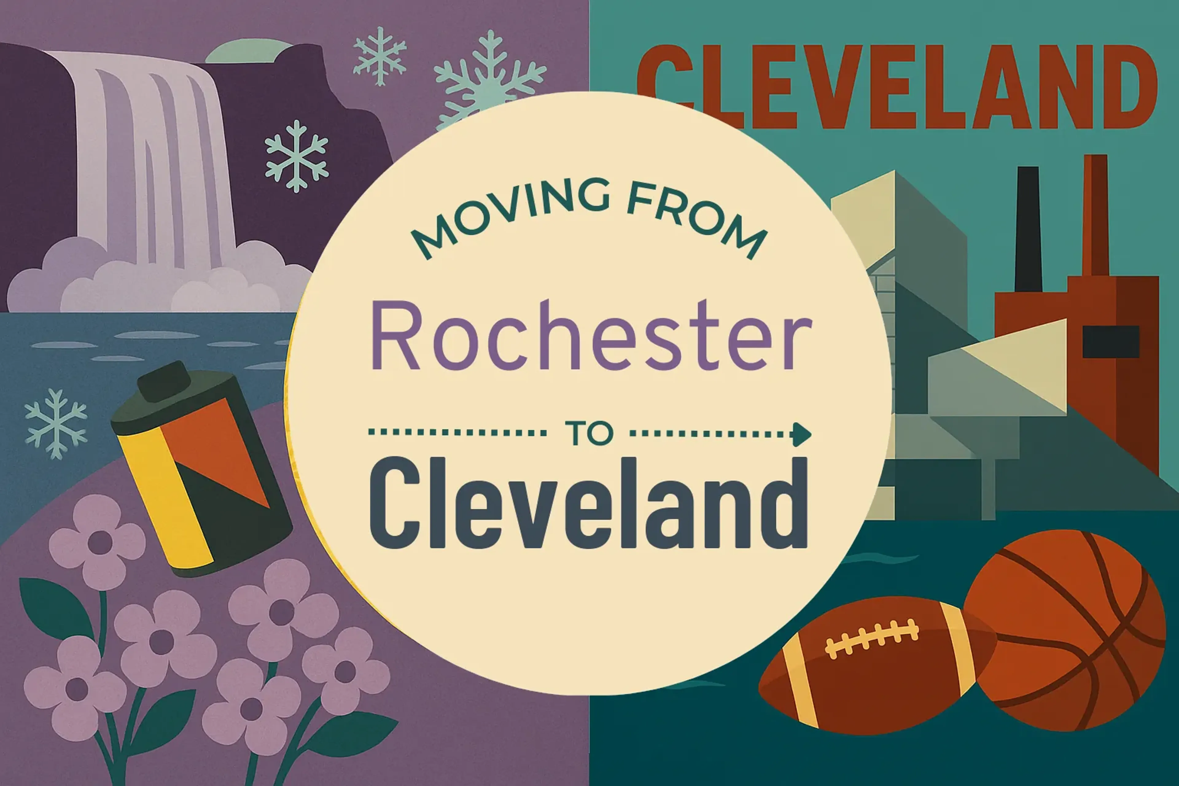 Side-by-side comparison of Rochester to Cleveland moving companies