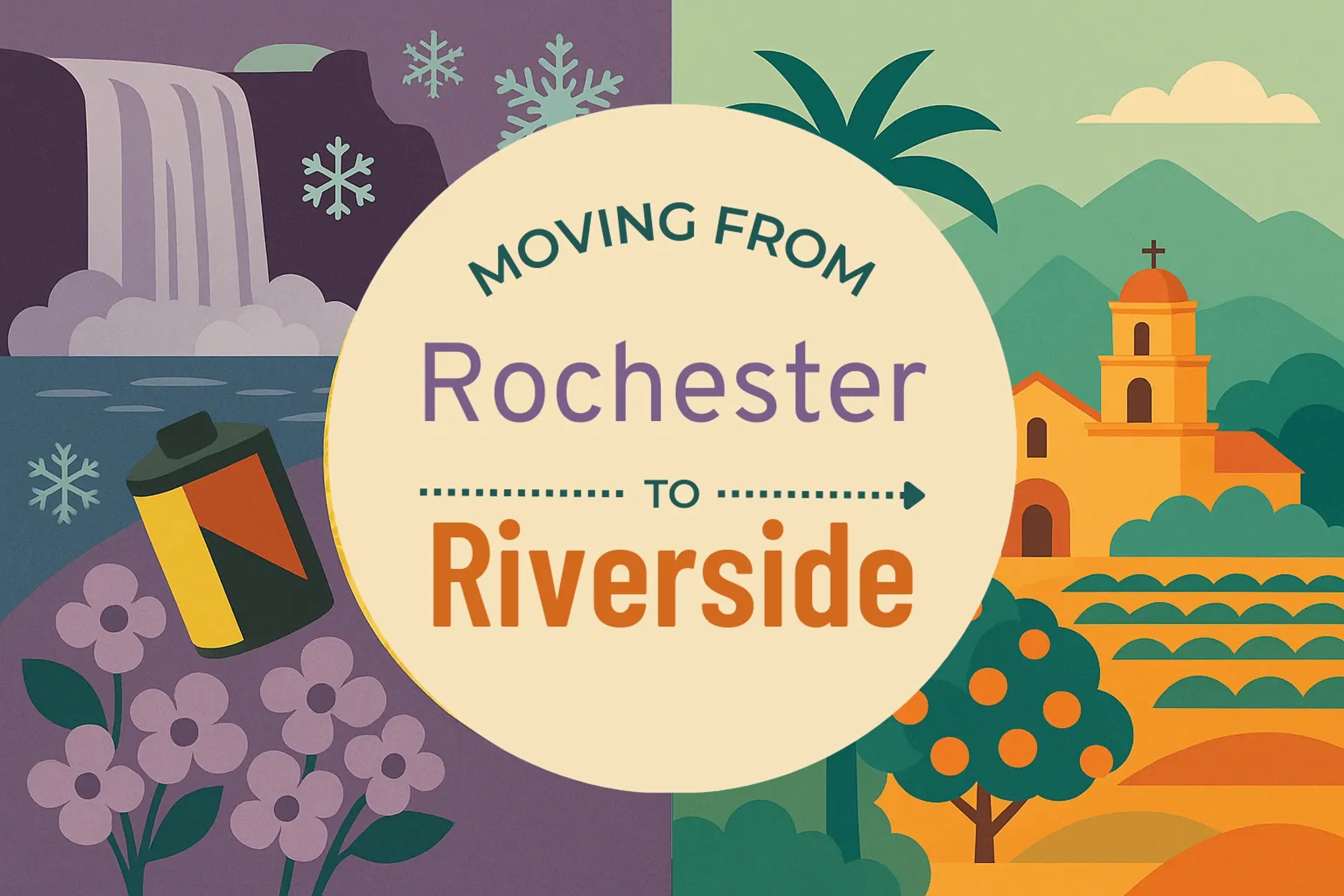 Side-by-side comparison of Rochester to Riverside moving companies