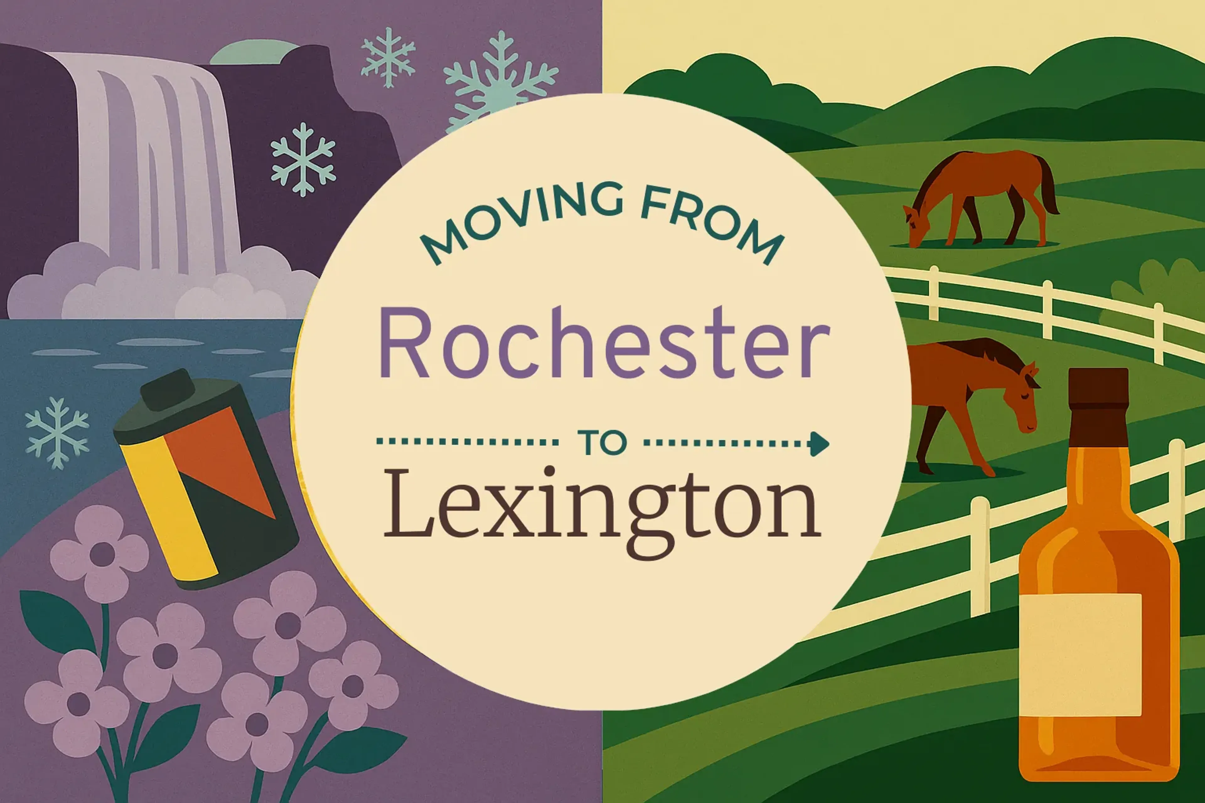 Side-by-side comparison of Rochester to Lexington moving companies
