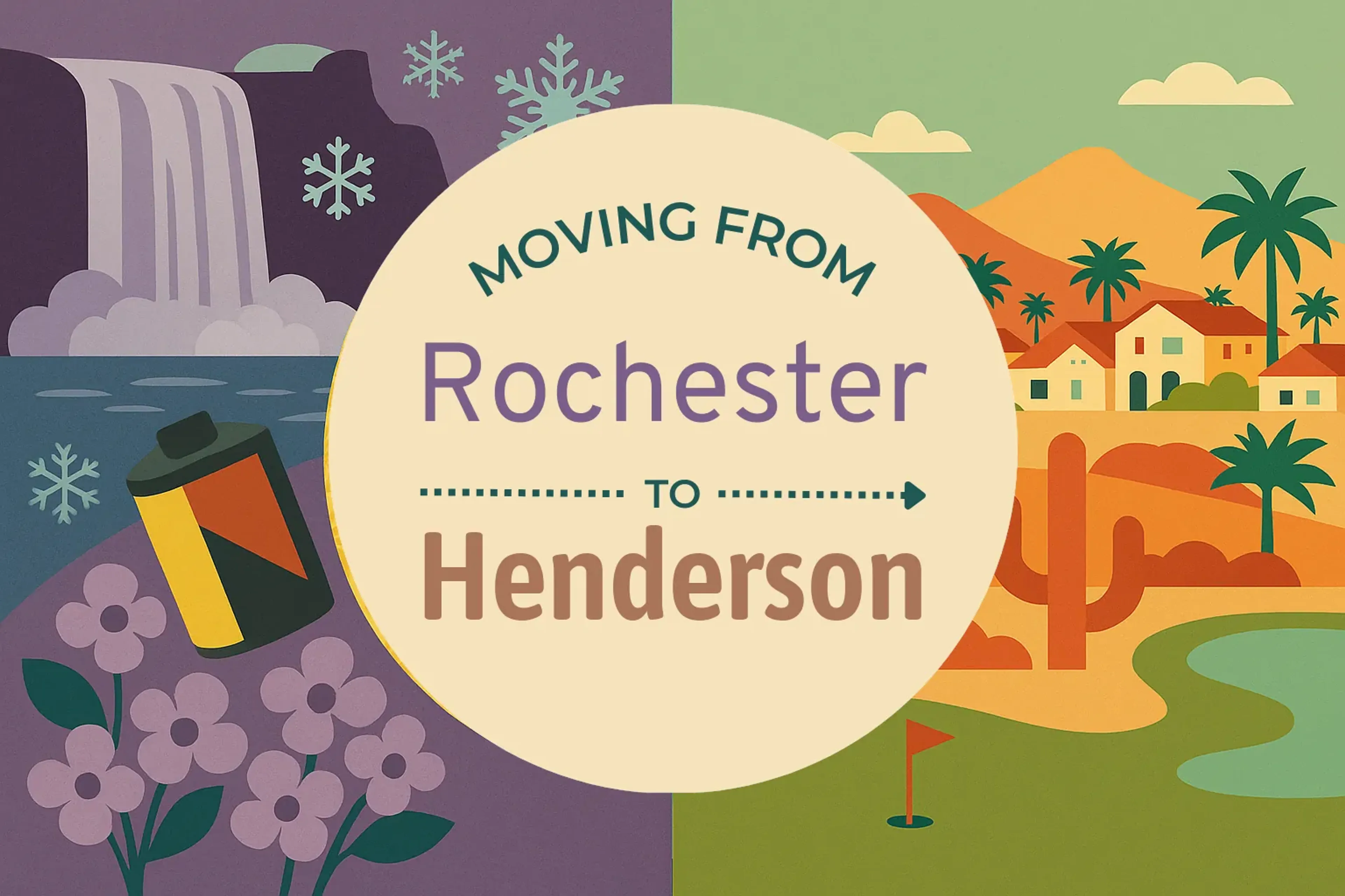 Side-by-side comparison of Rochester to Henderson moving companies