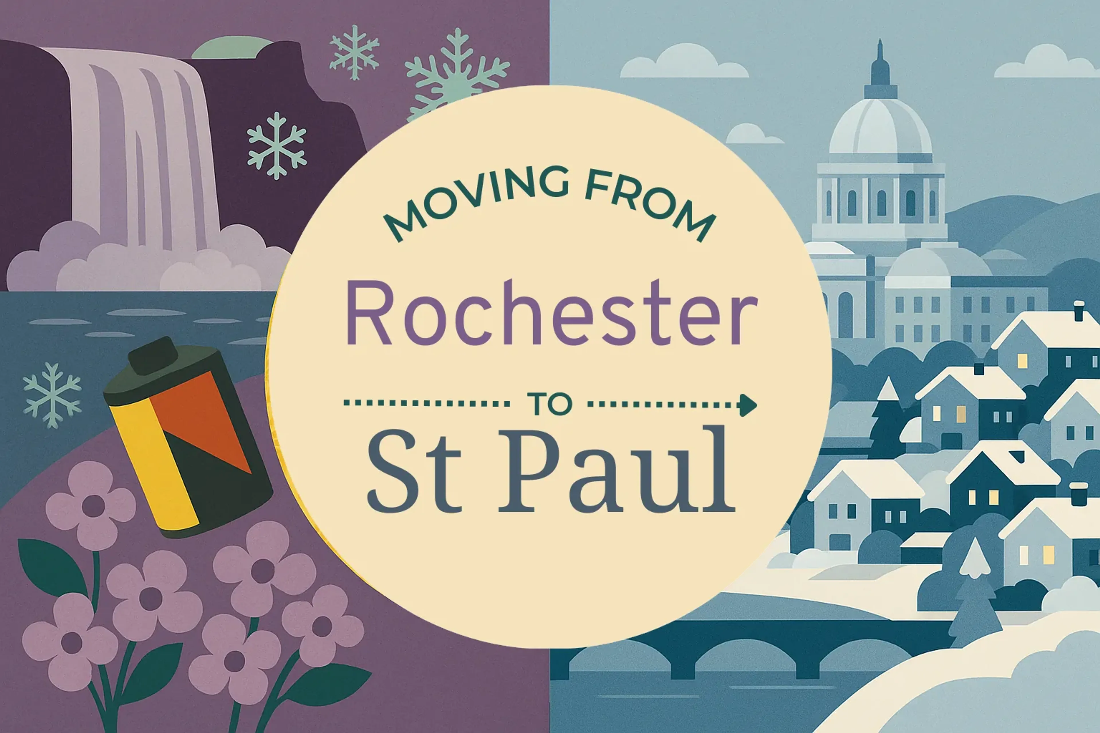 Side-by-side comparison of Rochester to St. Paul moving companies
