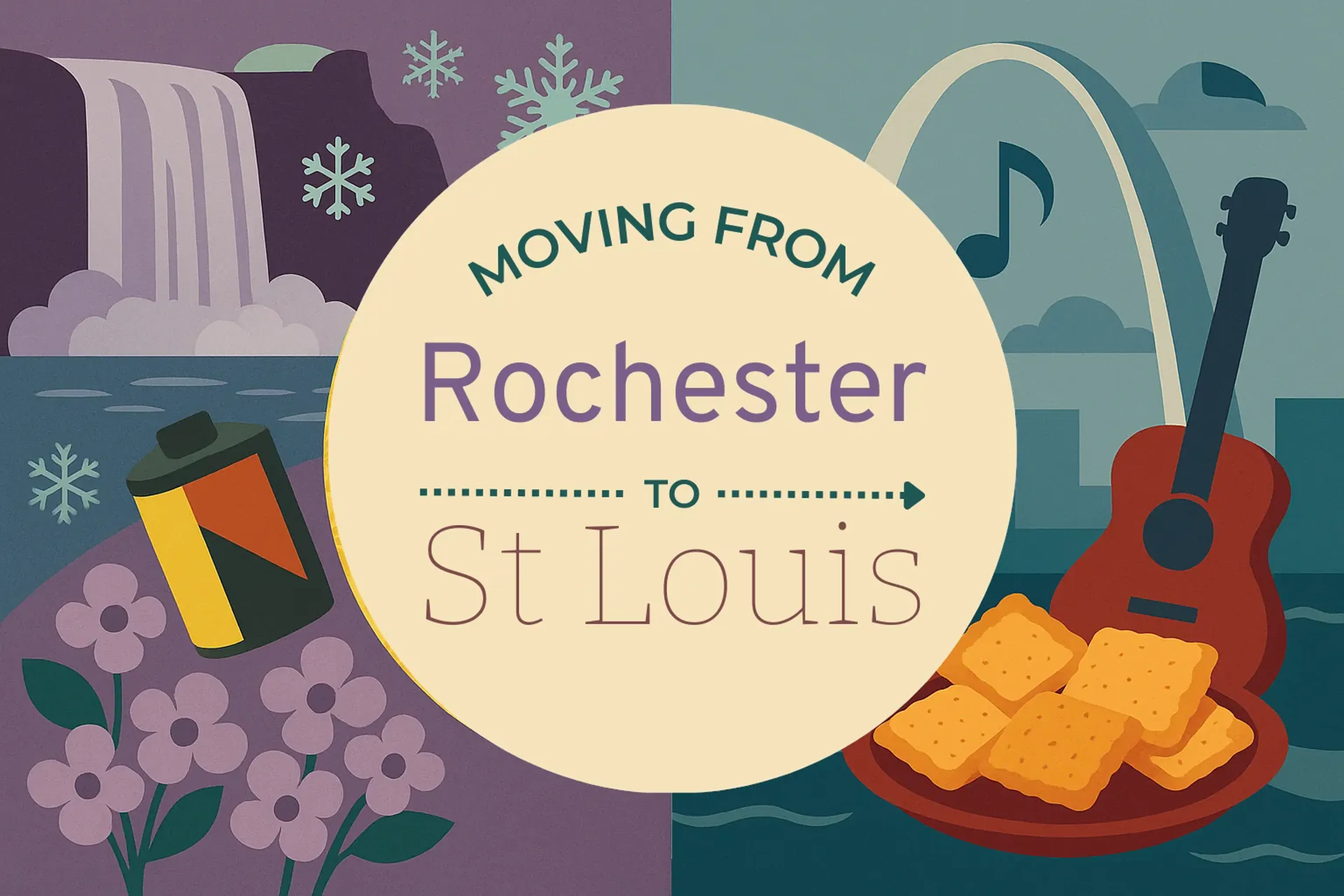 Side-by-side comparison of Rochester to St. Louis moving companies