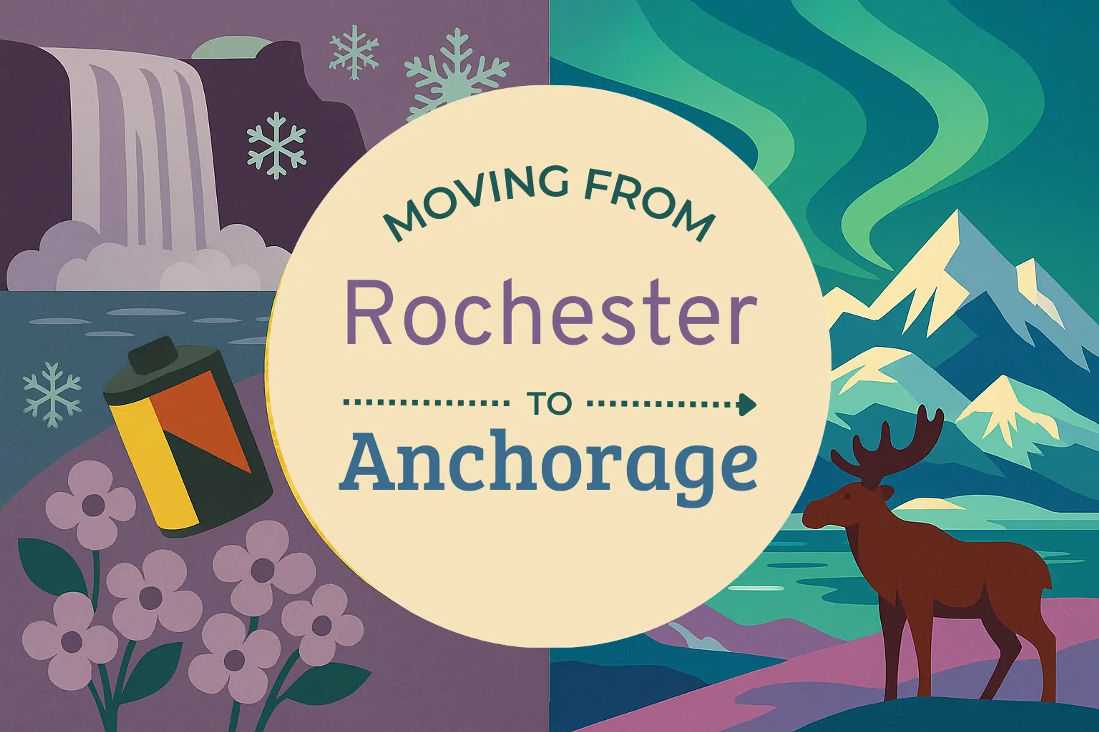 Side-by-side comparison of Rochester to Anchorage moving companies