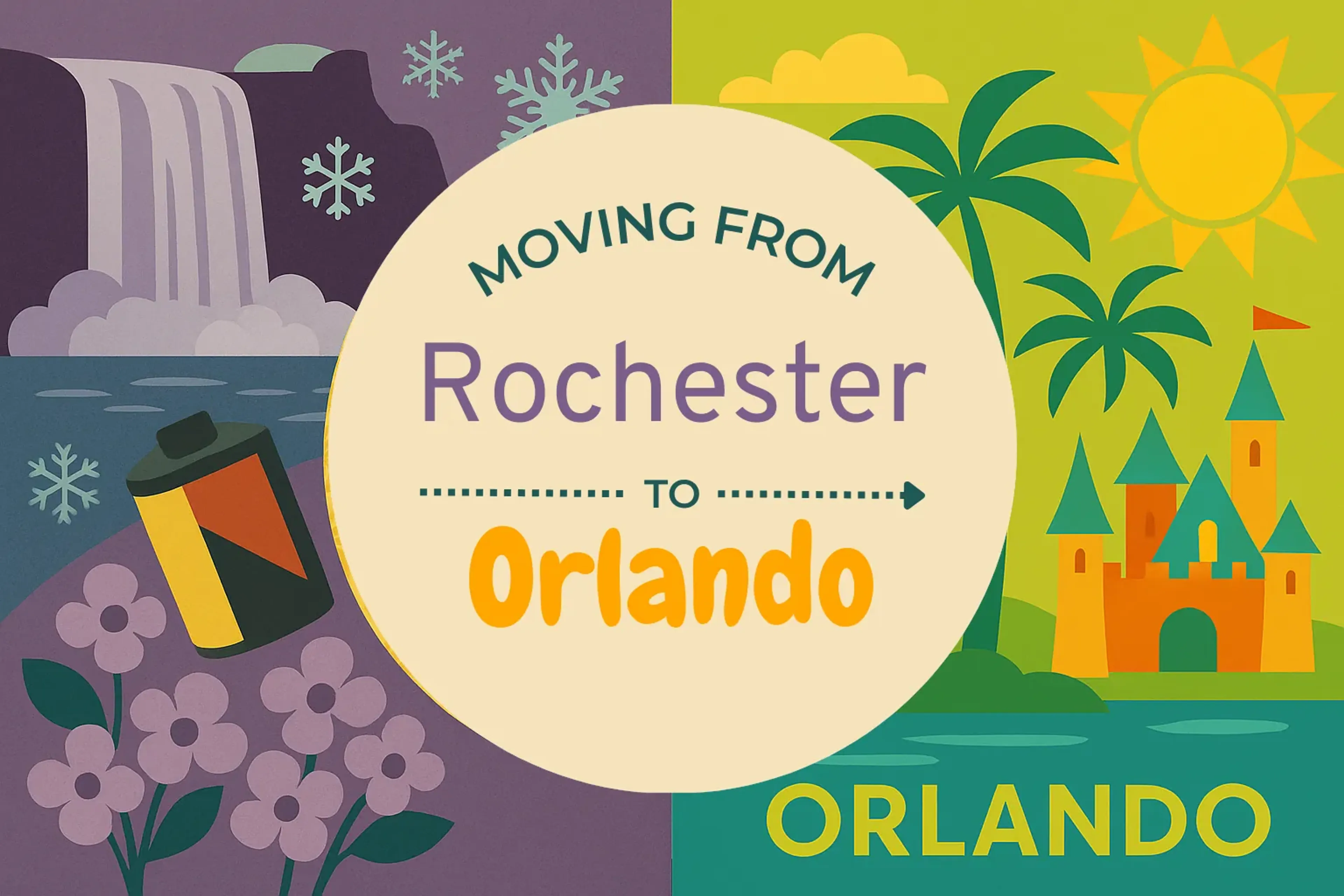 Side-by-side comparison of Rochester to Orlando moving companies