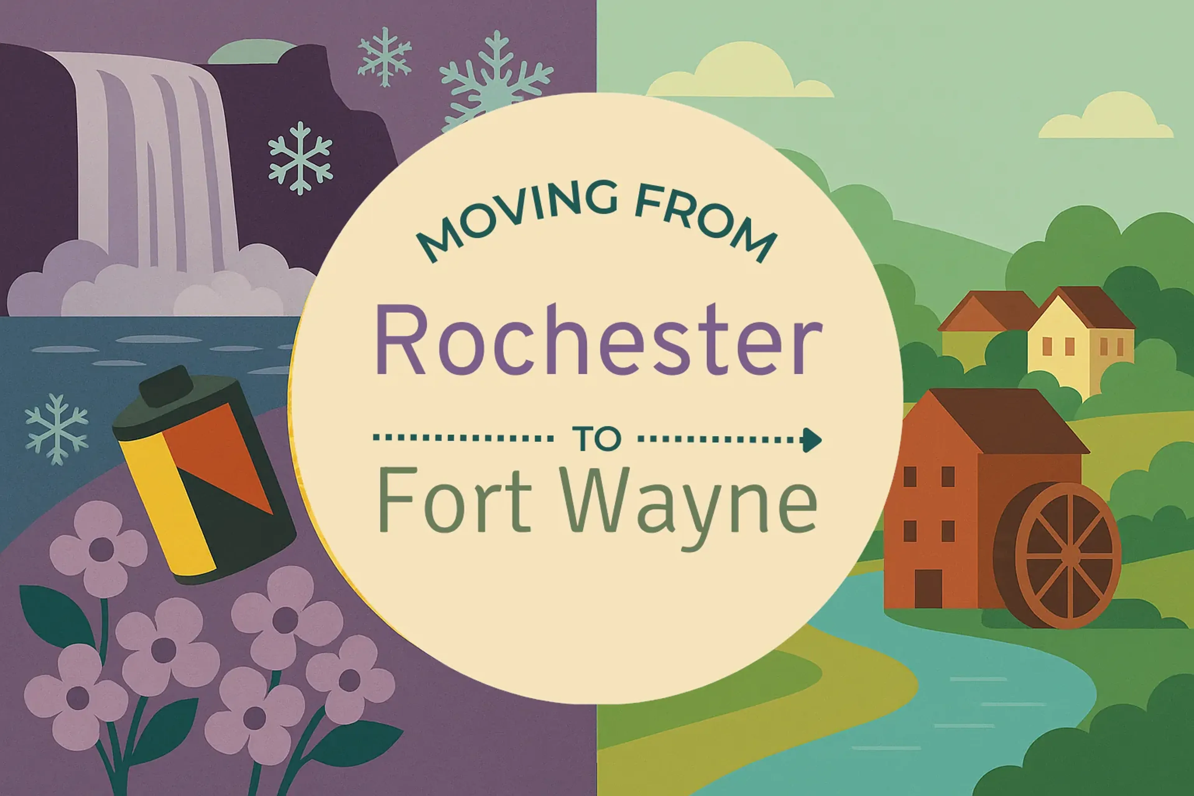 Side-by-side comparison of Rochester to Fort Wayne moving companies