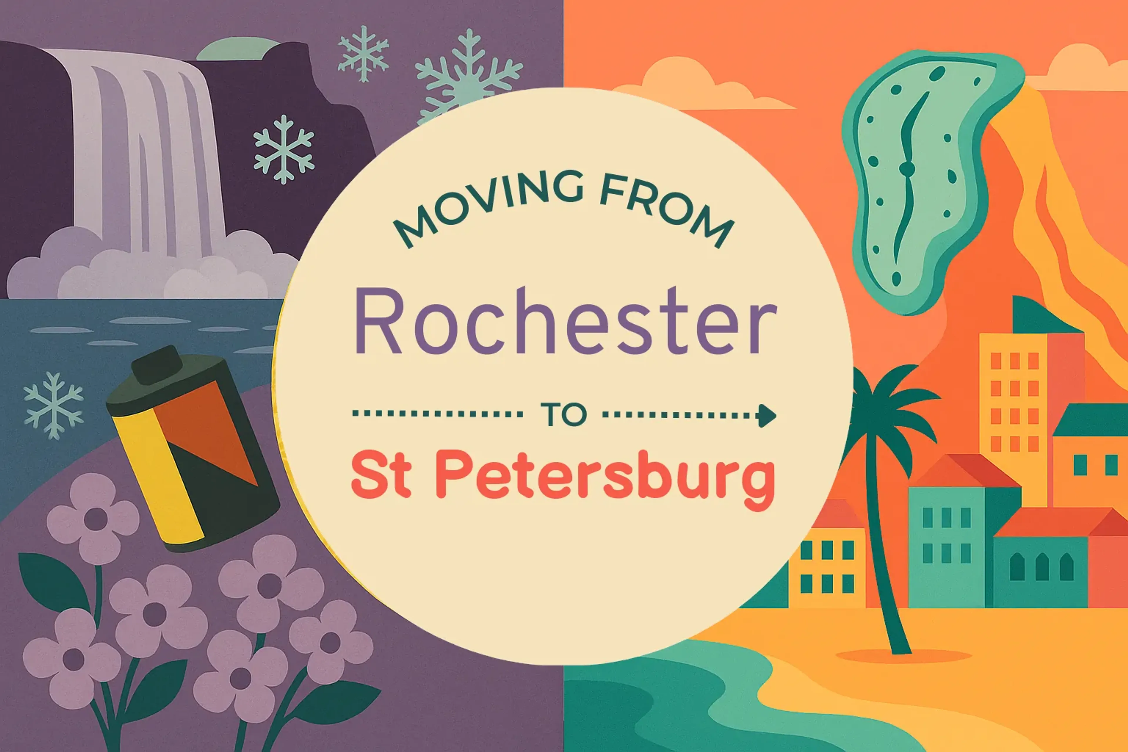 Side-by-side comparison of Rochester to St. Petersburg moving companies