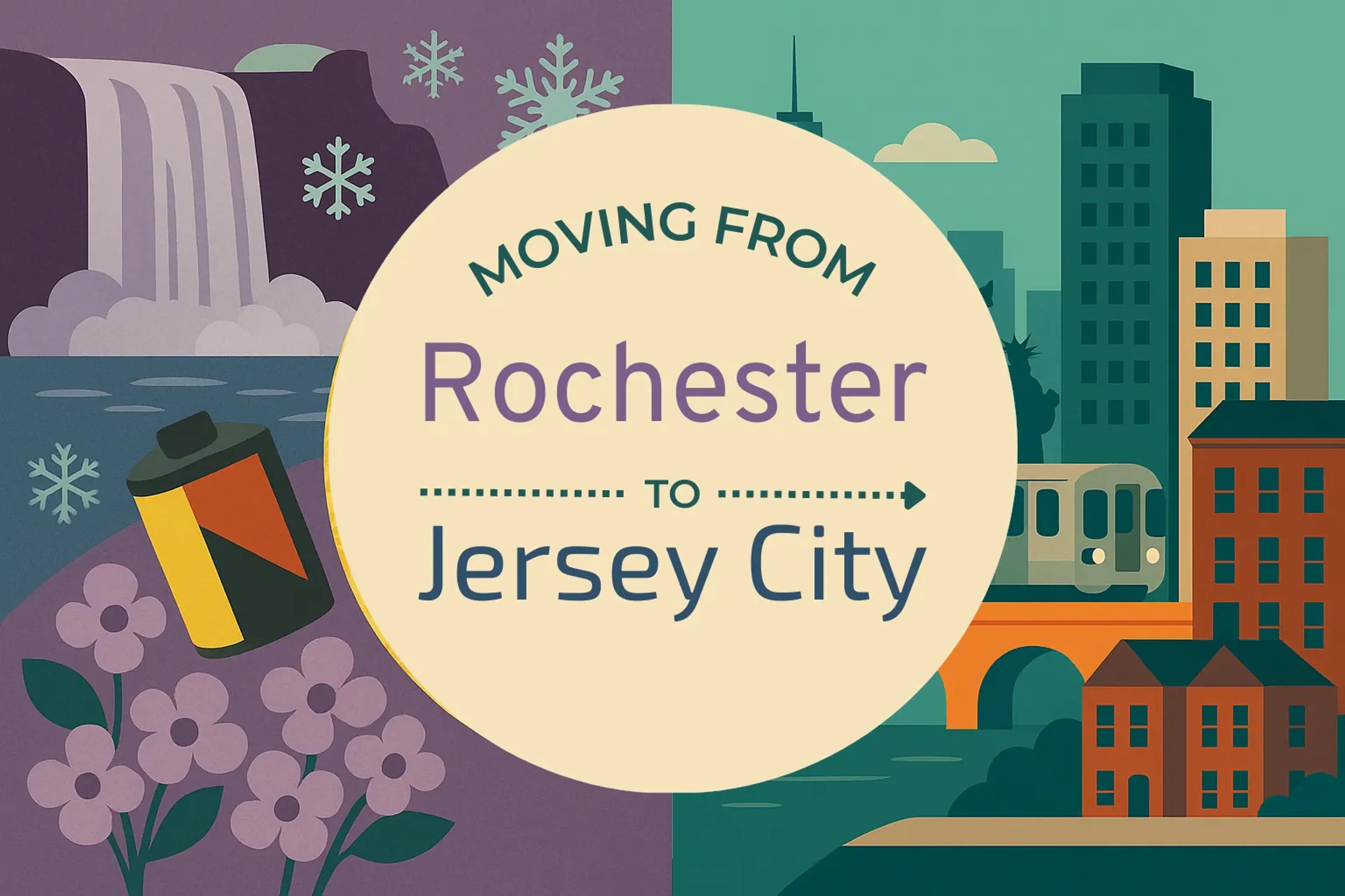 Side-by-side comparison of Rochester to Jersey City moving companies