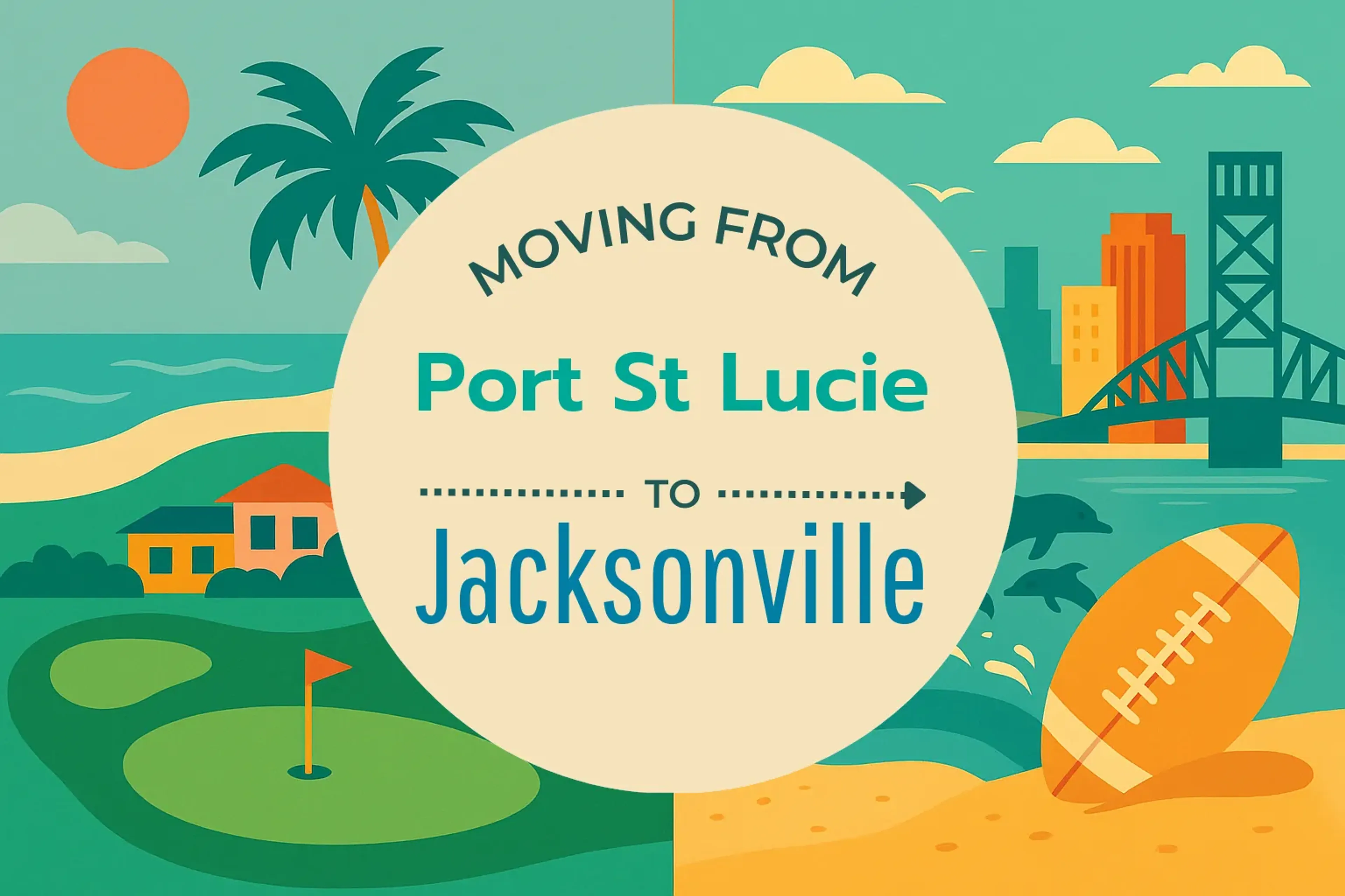Side-by-side comparison of Port St. Lucie to Jacksonville moving companies