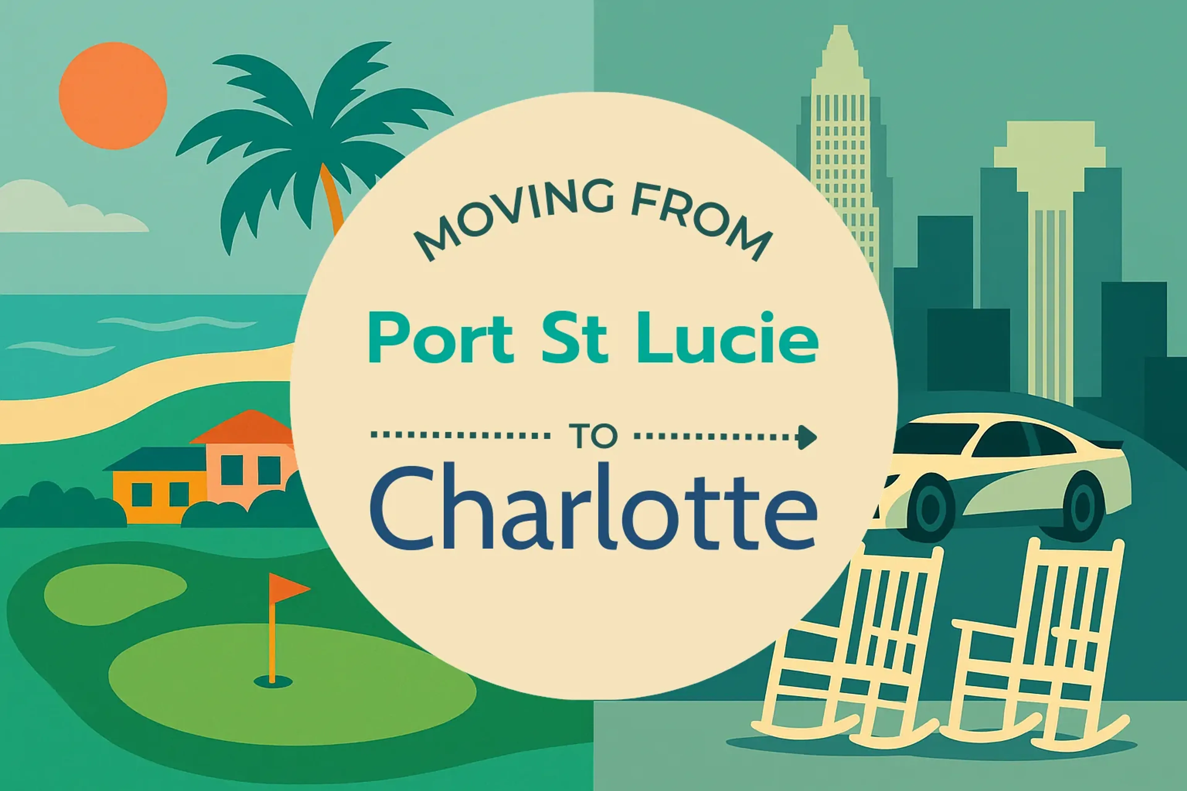 Side-by-side comparison of Port St. Lucie to Charlotte moving companies