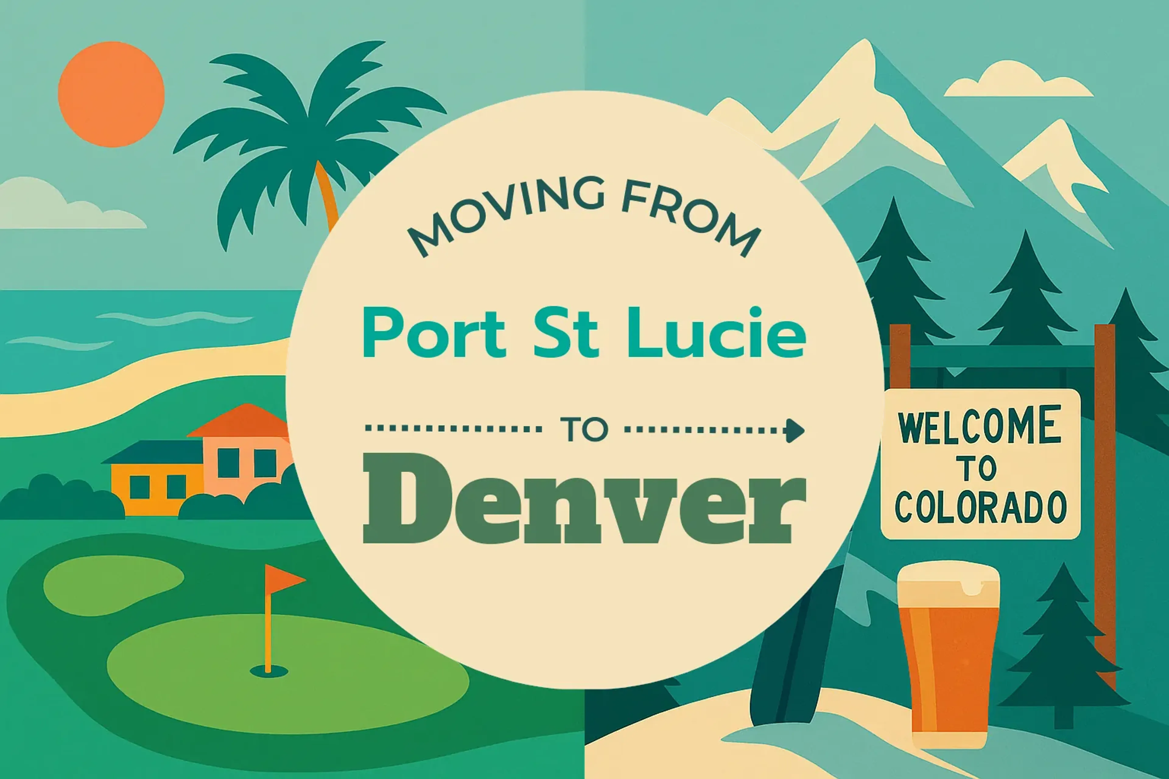 Side-by-side comparison of Port St. Lucie to Denver moving companies