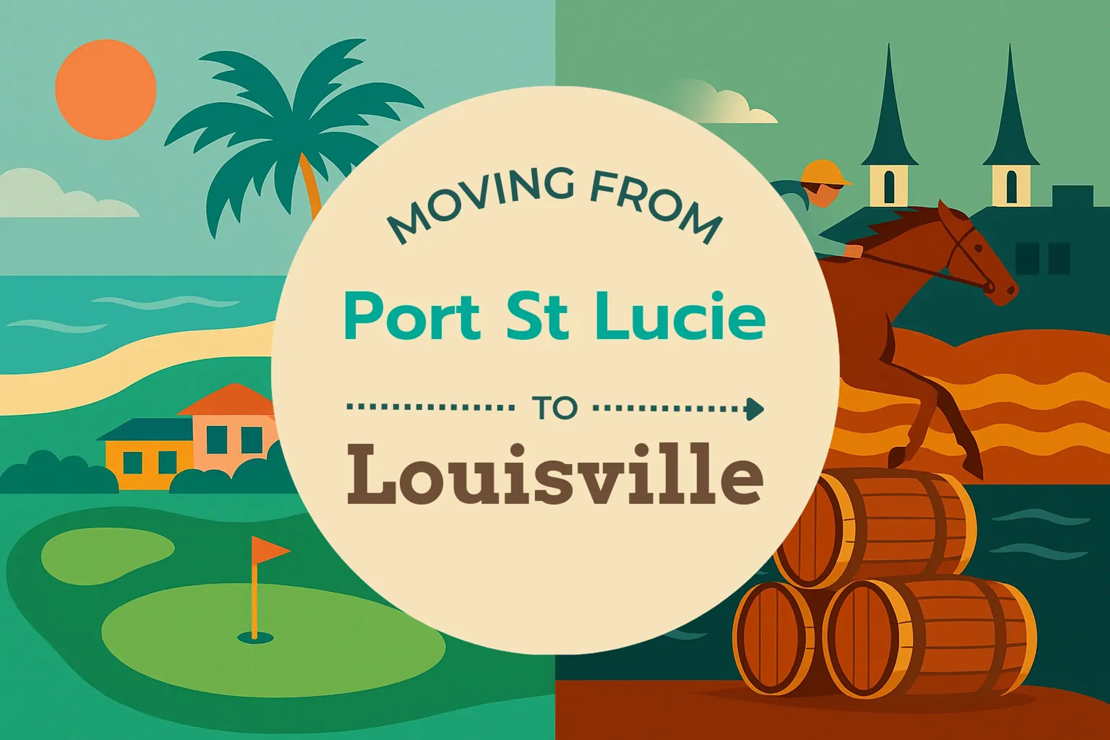 Side-by-side comparison of Port St. Lucie to Louisville moving companies