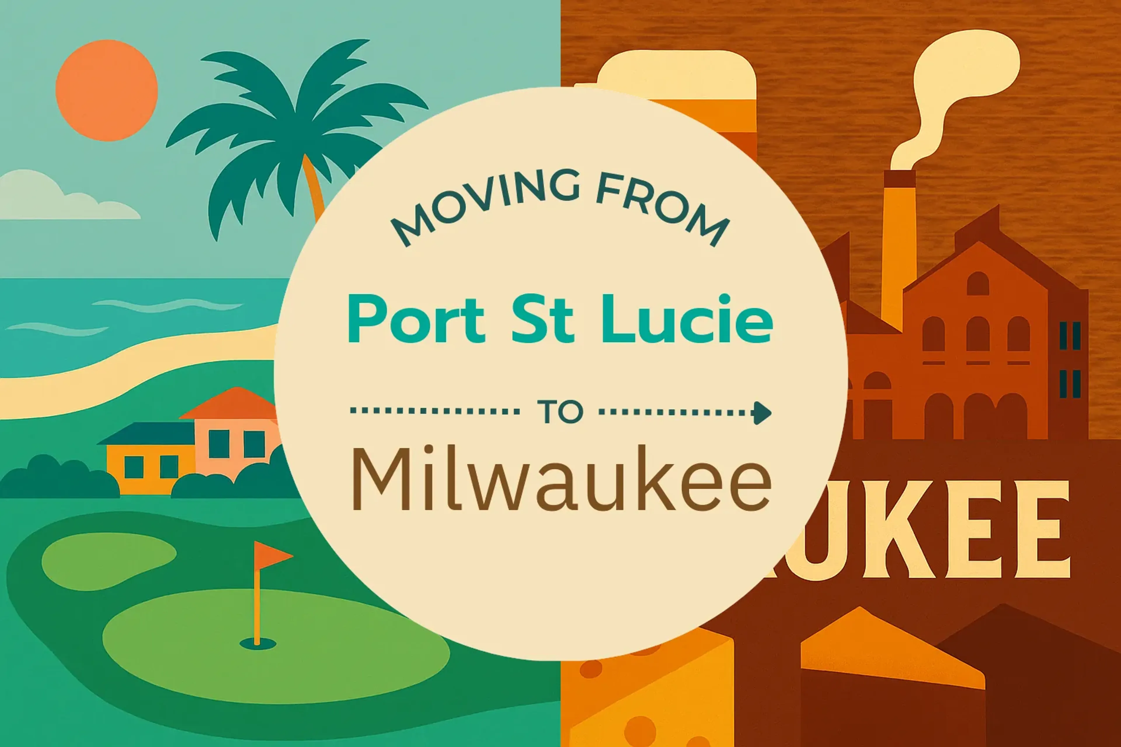 Side-by-side comparison of Port St. Lucie to Milwaukee moving companies