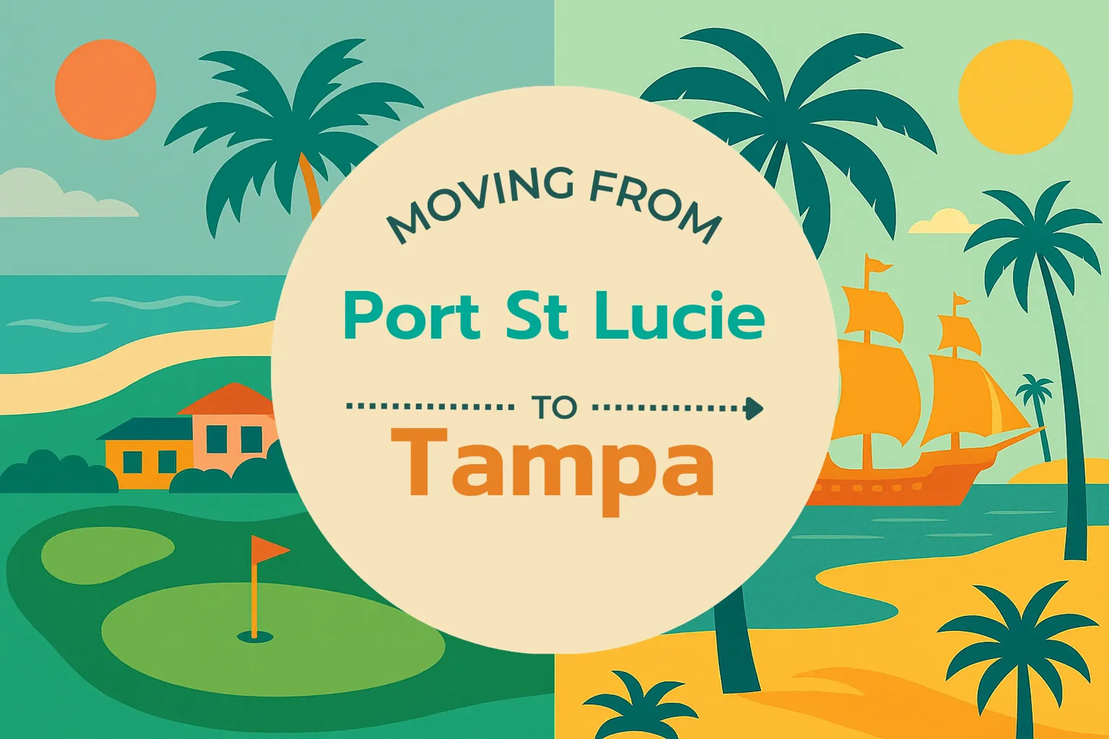 Side-by-side comparison of Port St. Lucie to Tampa moving companies