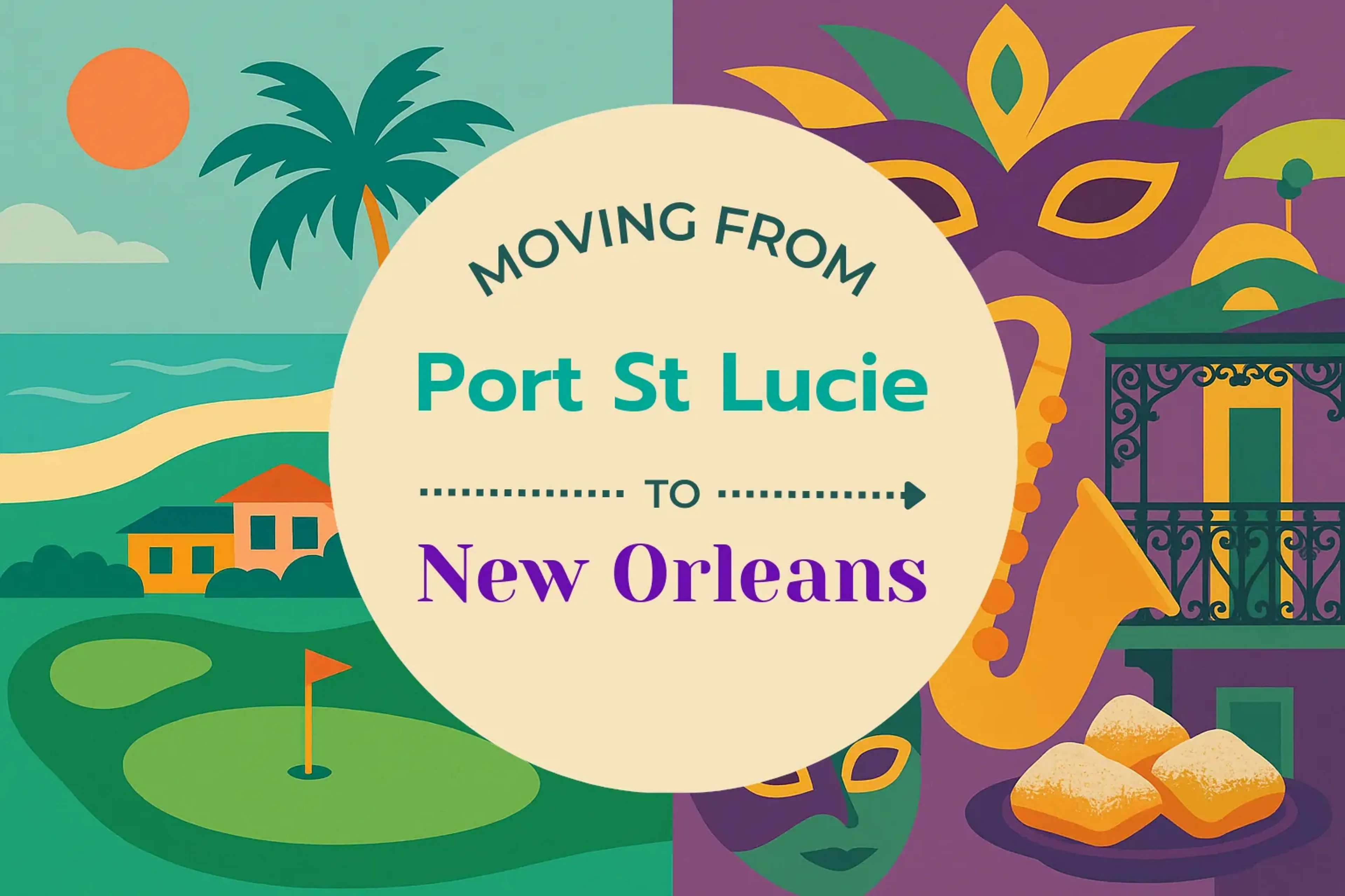 Side-by-side comparison of Port St. Lucie to New Orleans moving companies