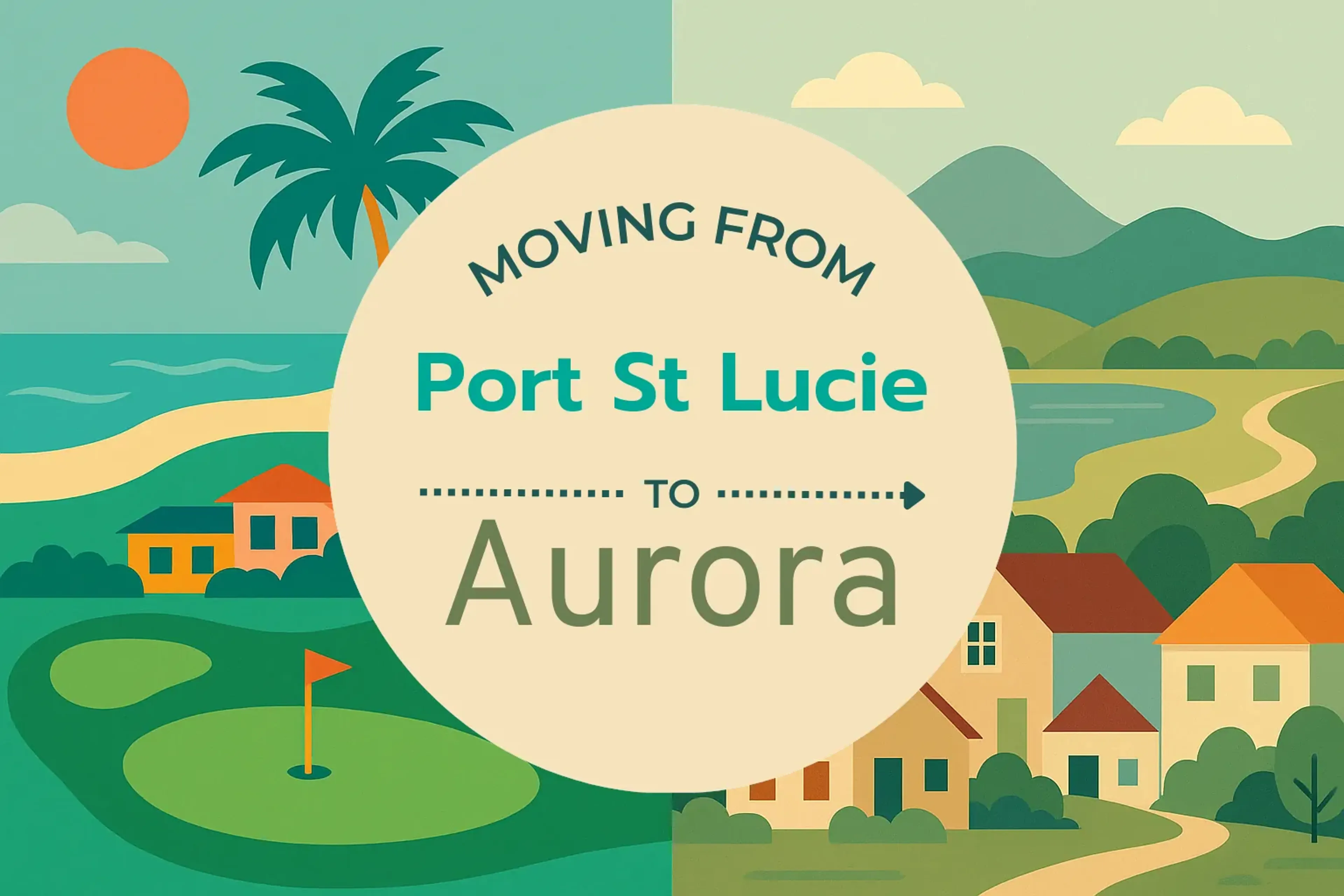 Side-by-side comparison of Port St. Lucie to Aurora moving companies