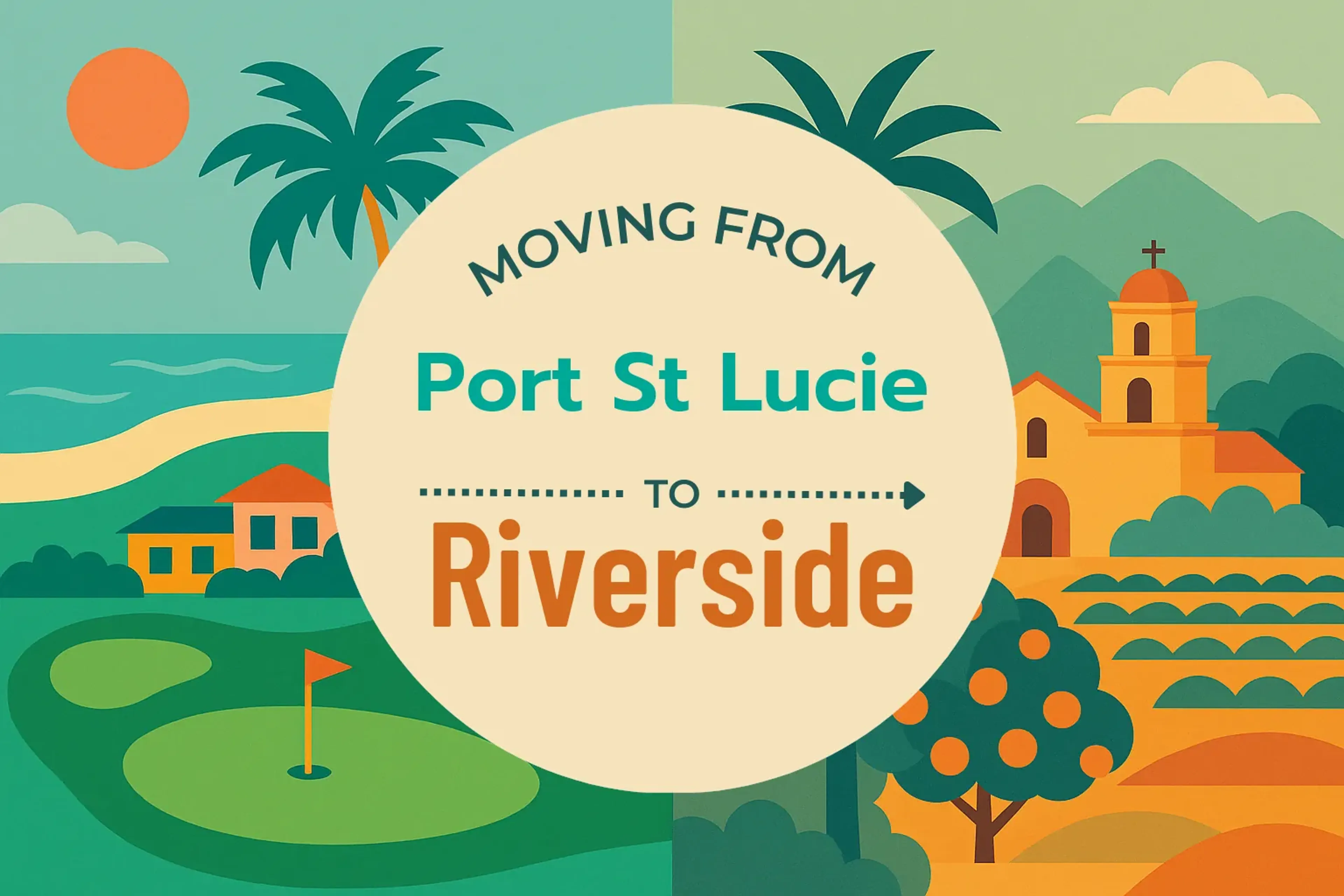 Side-by-side comparison of Port St. Lucie to Riverside moving companies