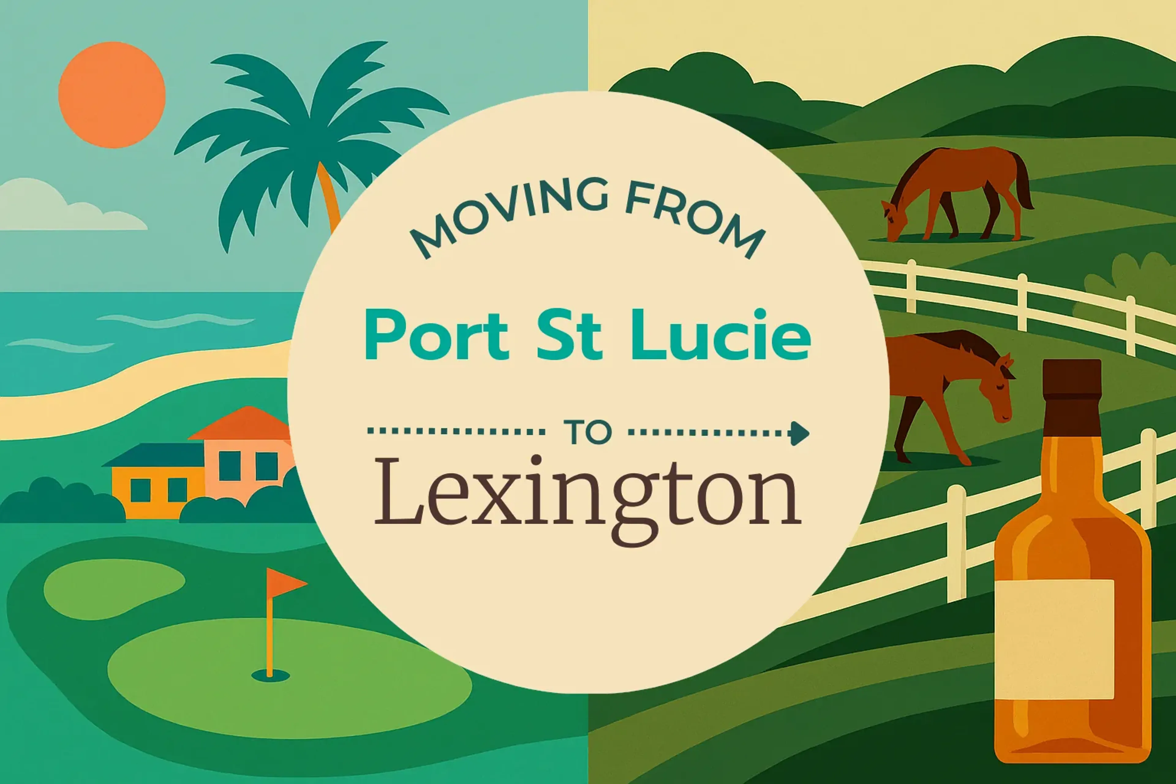 Side-by-side comparison of Port St. Lucie to Lexington moving companies