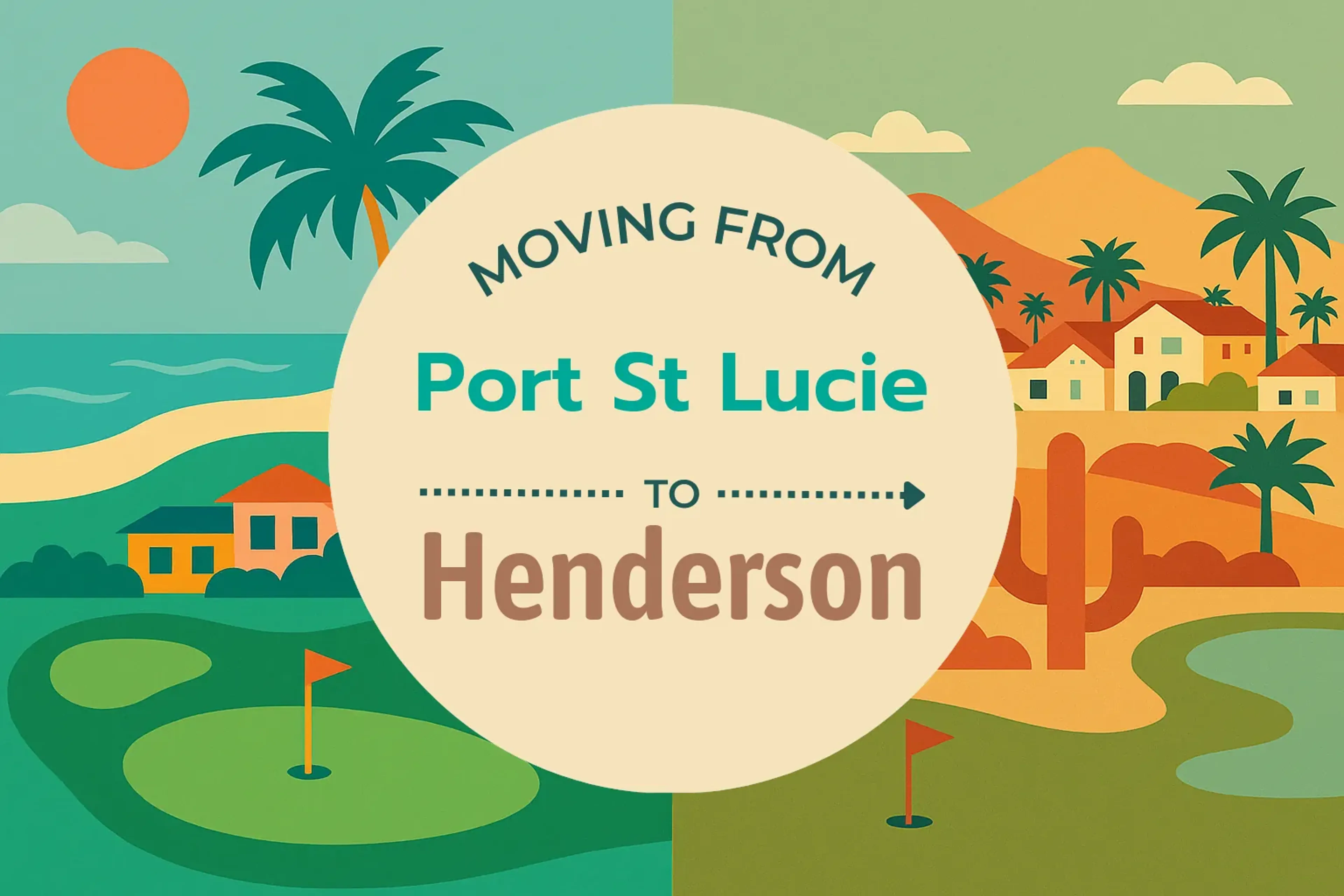 Side-by-side comparison of Port St. Lucie to Henderson moving companies