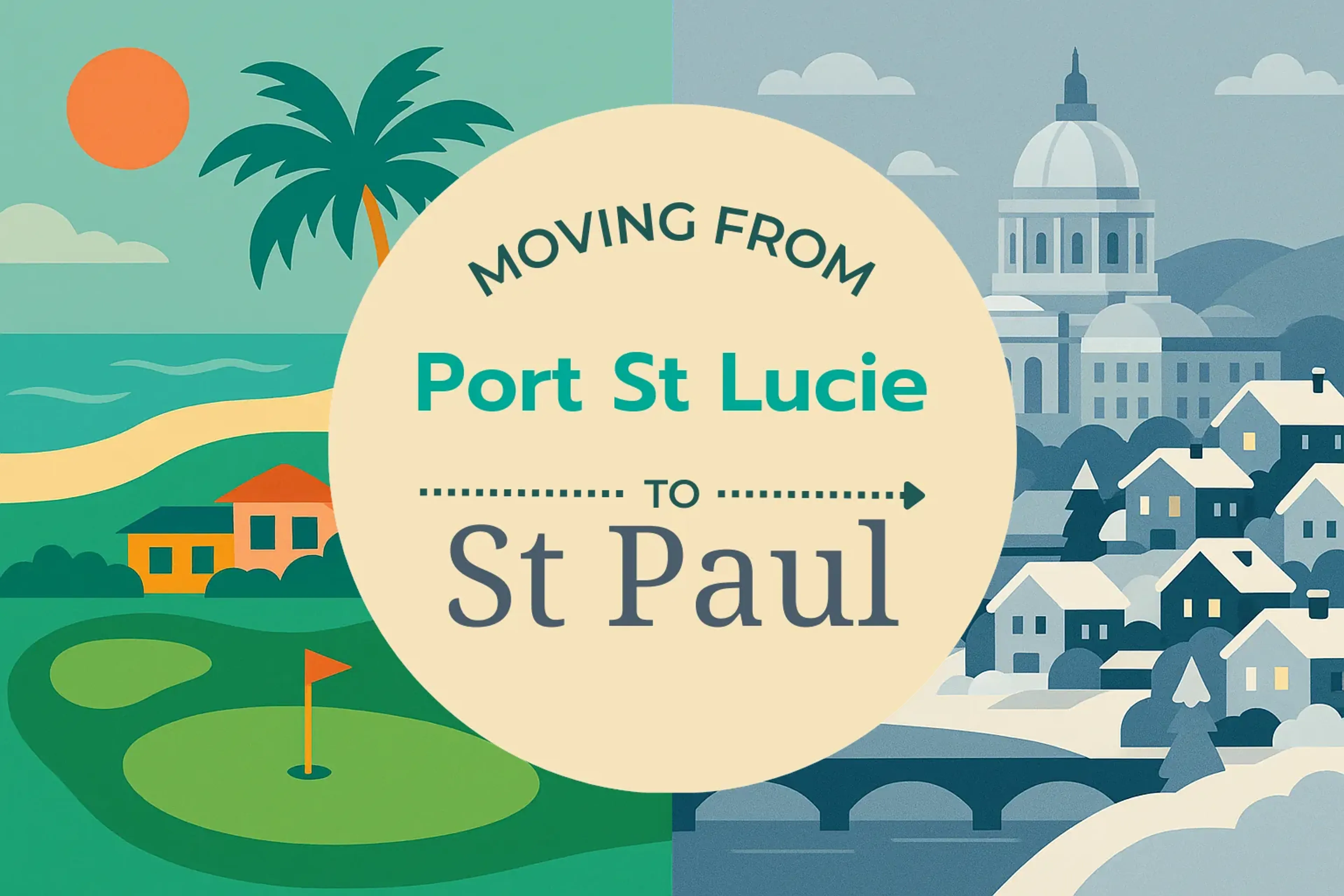 Side-by-side comparison of Port St. Lucie to St. Paul moving companies