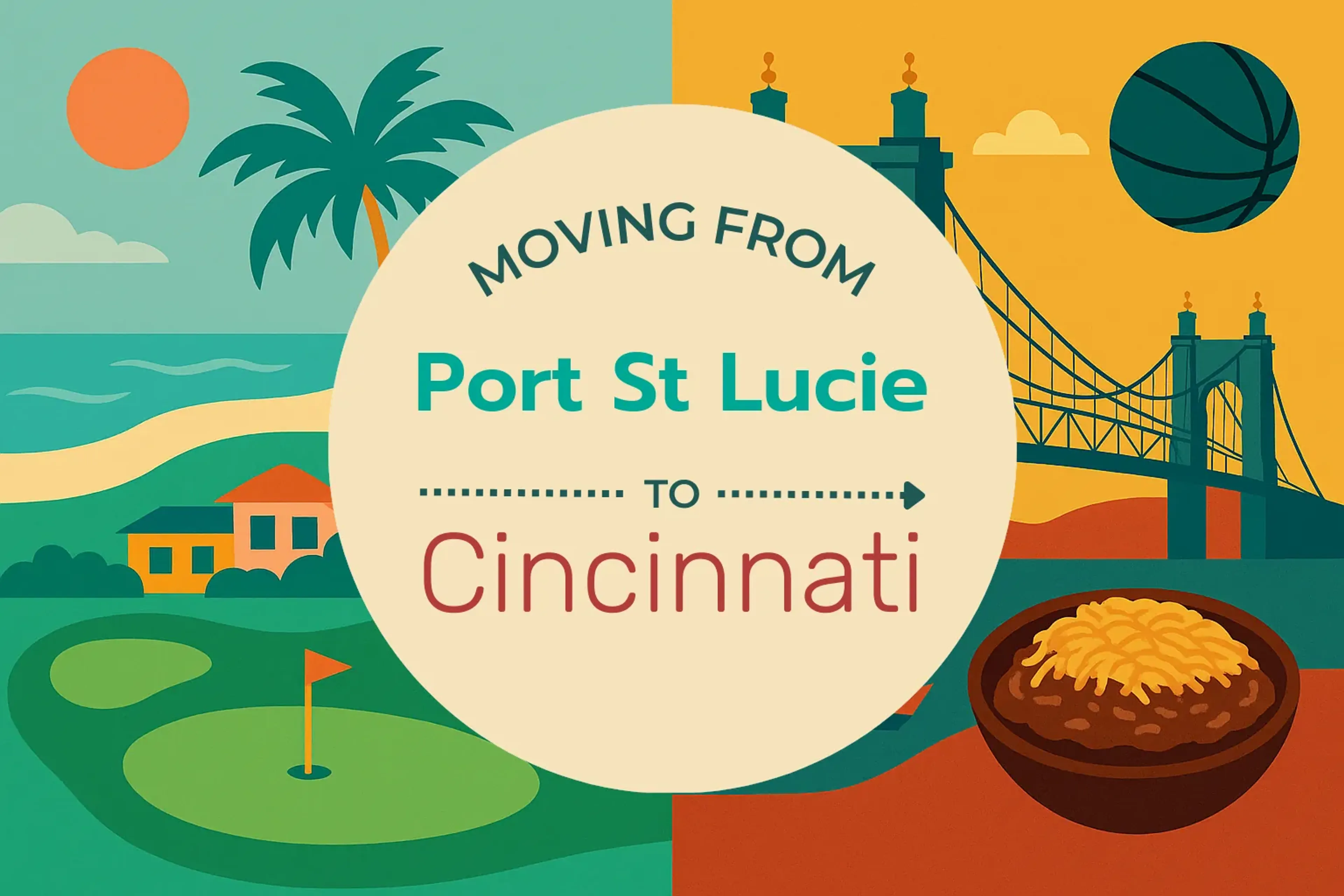 Side-by-side comparison of Port St. Lucie to Cincinnati moving companies