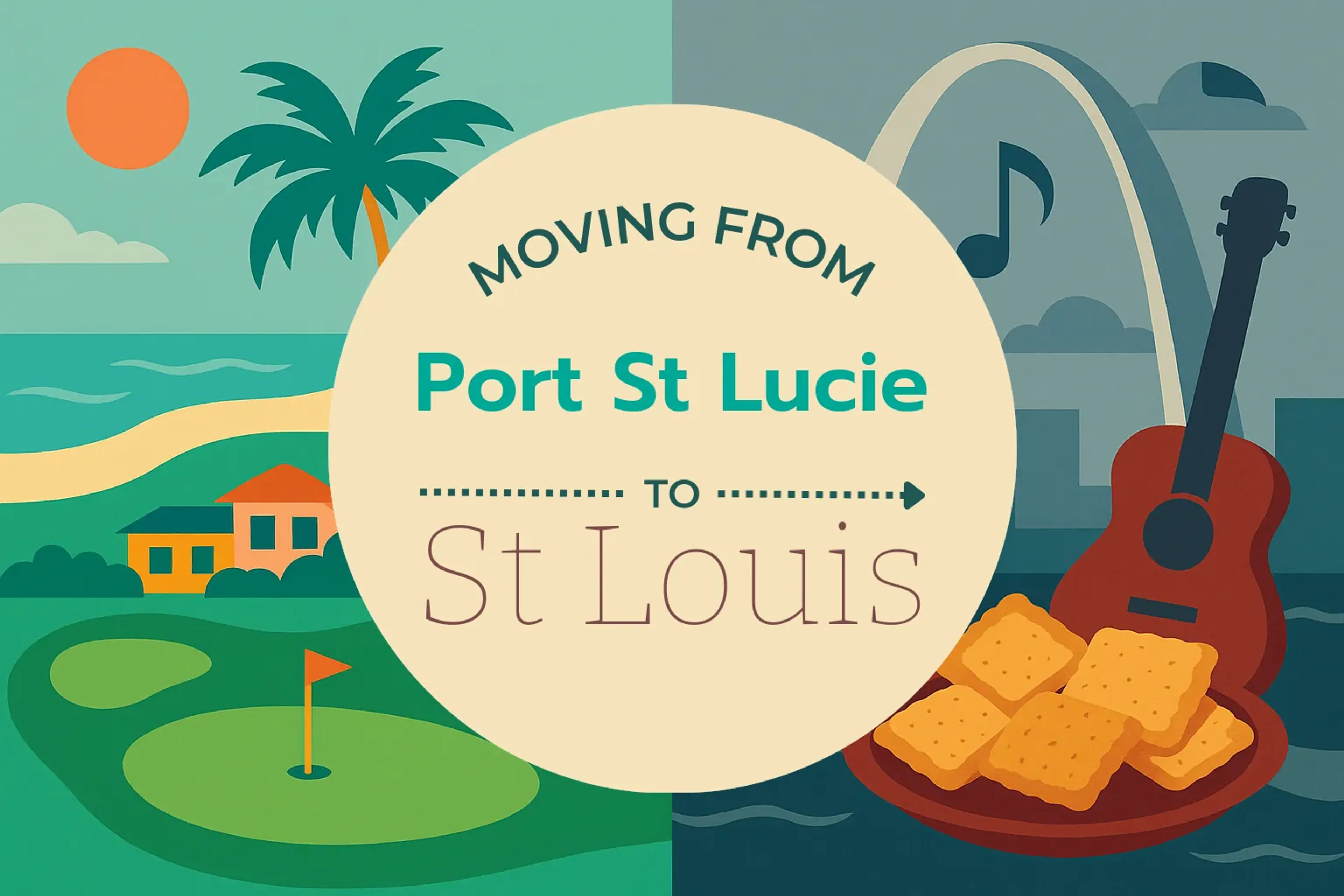 Side-by-side comparison of Port St. Lucie to St. Louis moving companies
