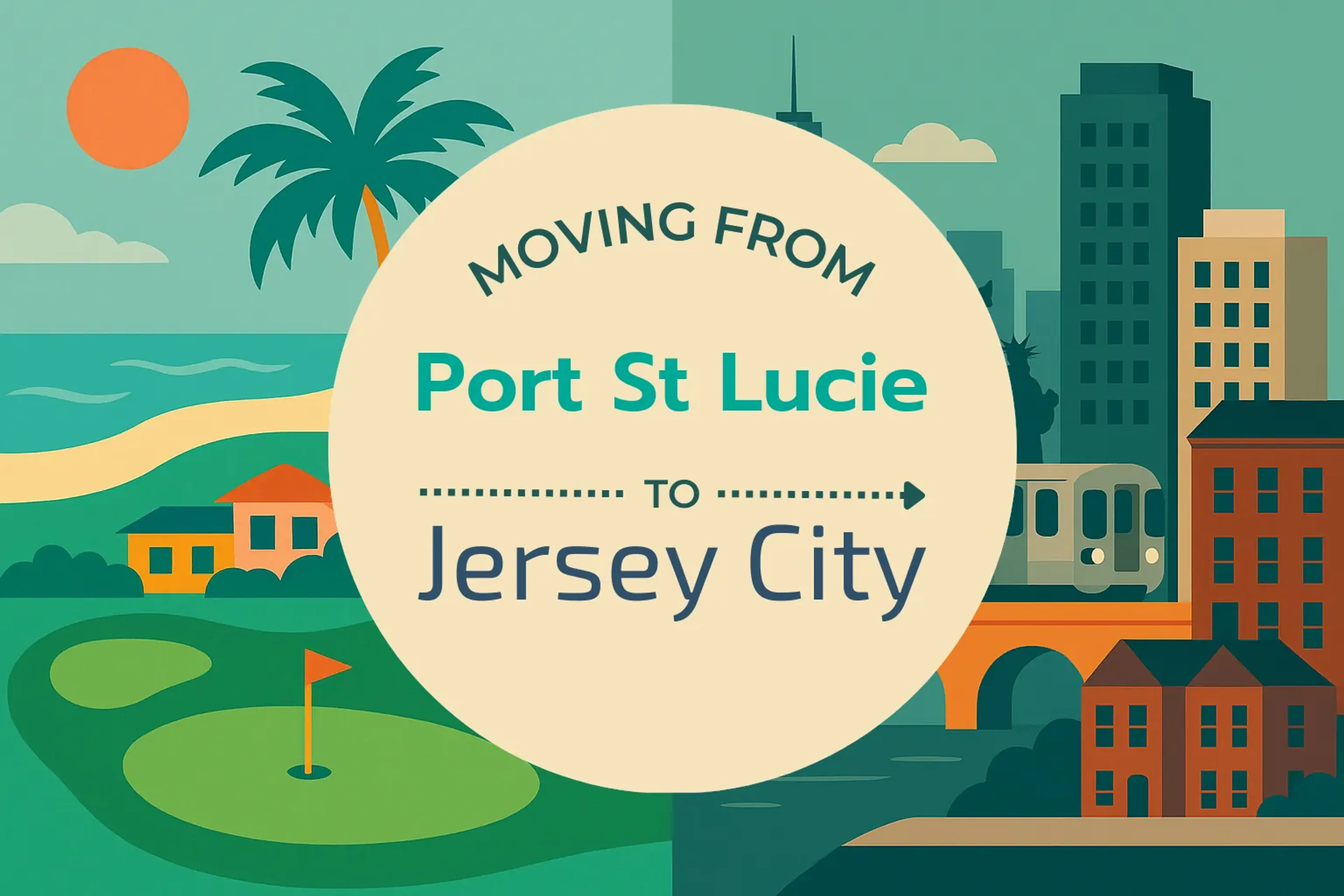 Side-by-side comparison of Port St. Lucie to Jersey City moving companies