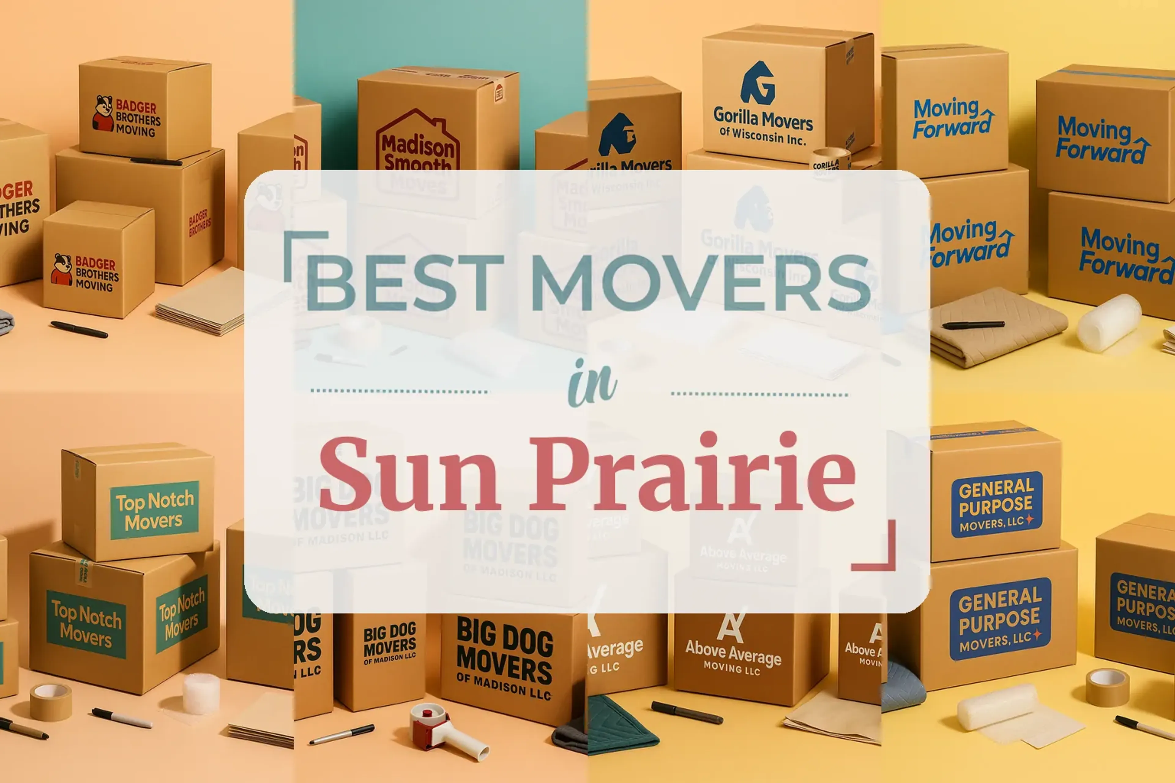 Side-by-side comparison of Sun Prairie moving companies