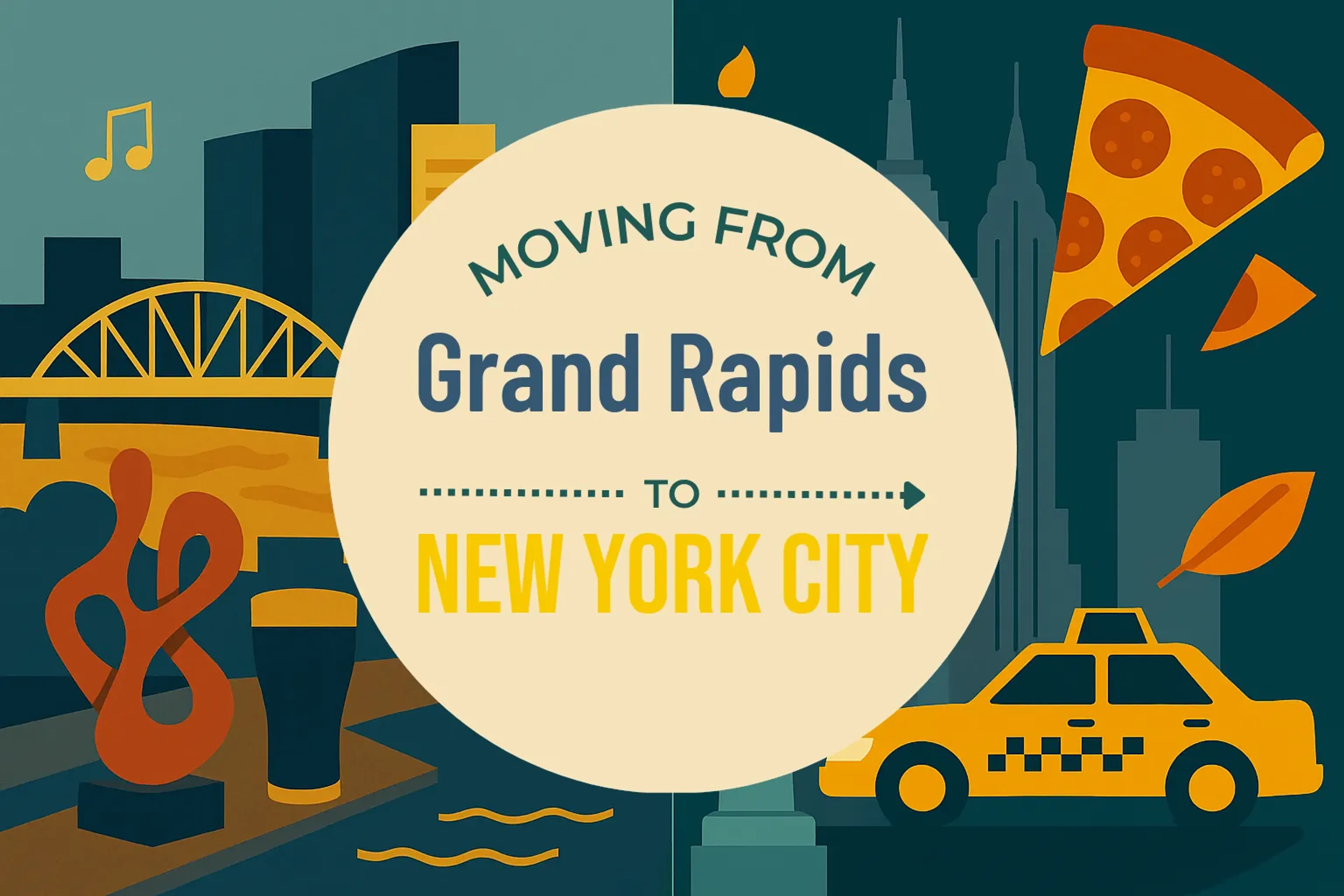 Side-by-side comparison of Grand Rapids to New York City moving companies