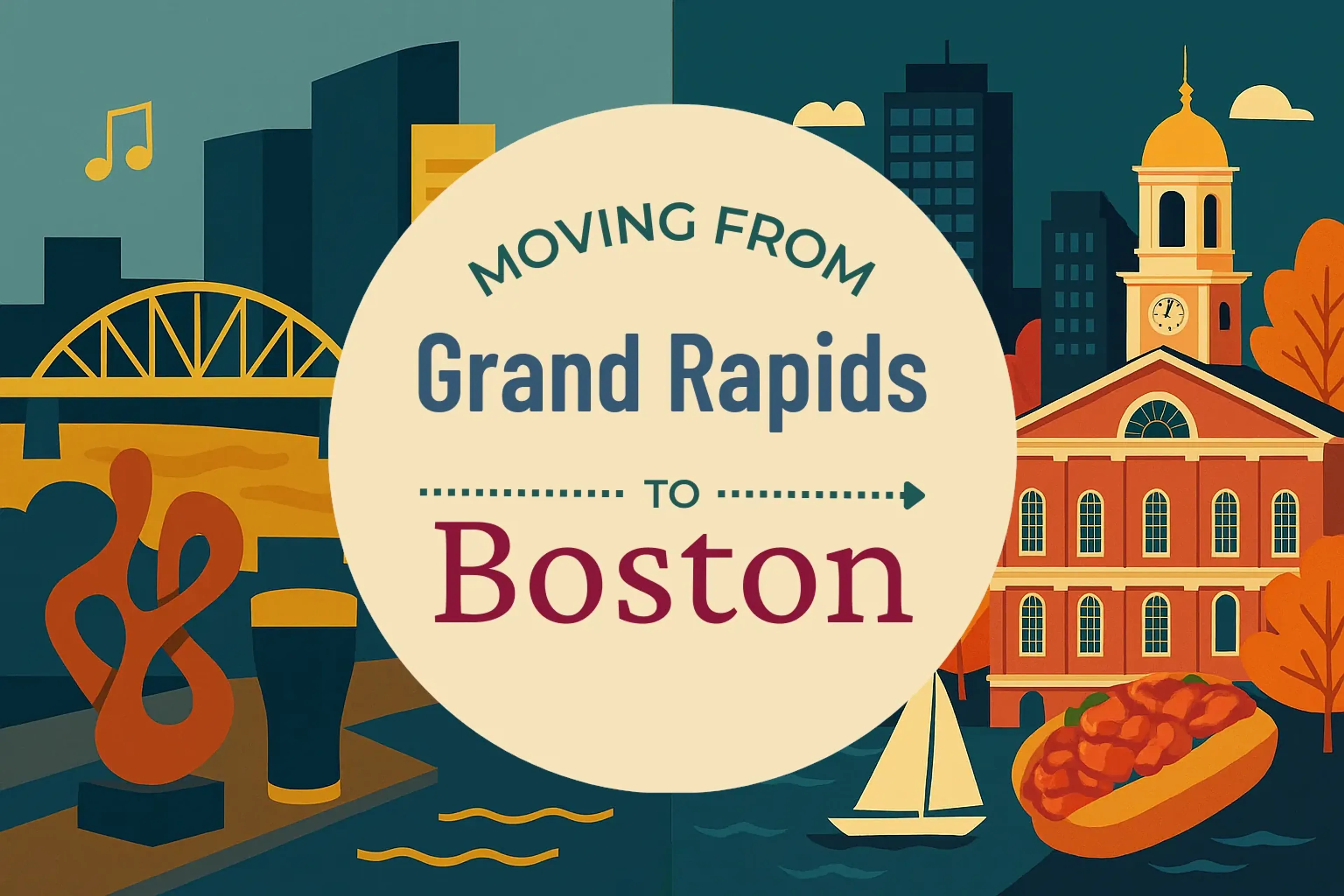 Side-by-side comparison of Grand Rapids to Boston moving companies