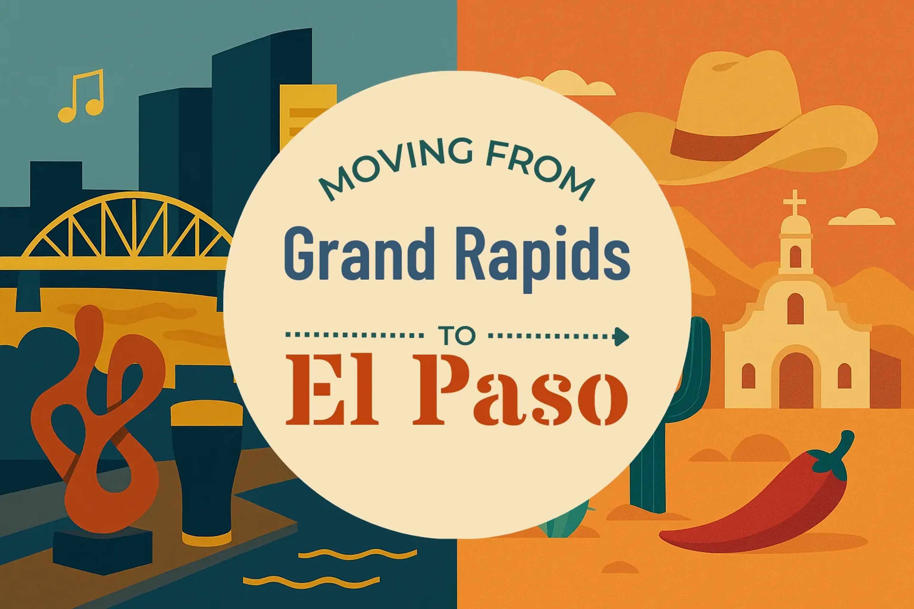 Side-by-side comparison of Grand Rapids to El Paso moving companies