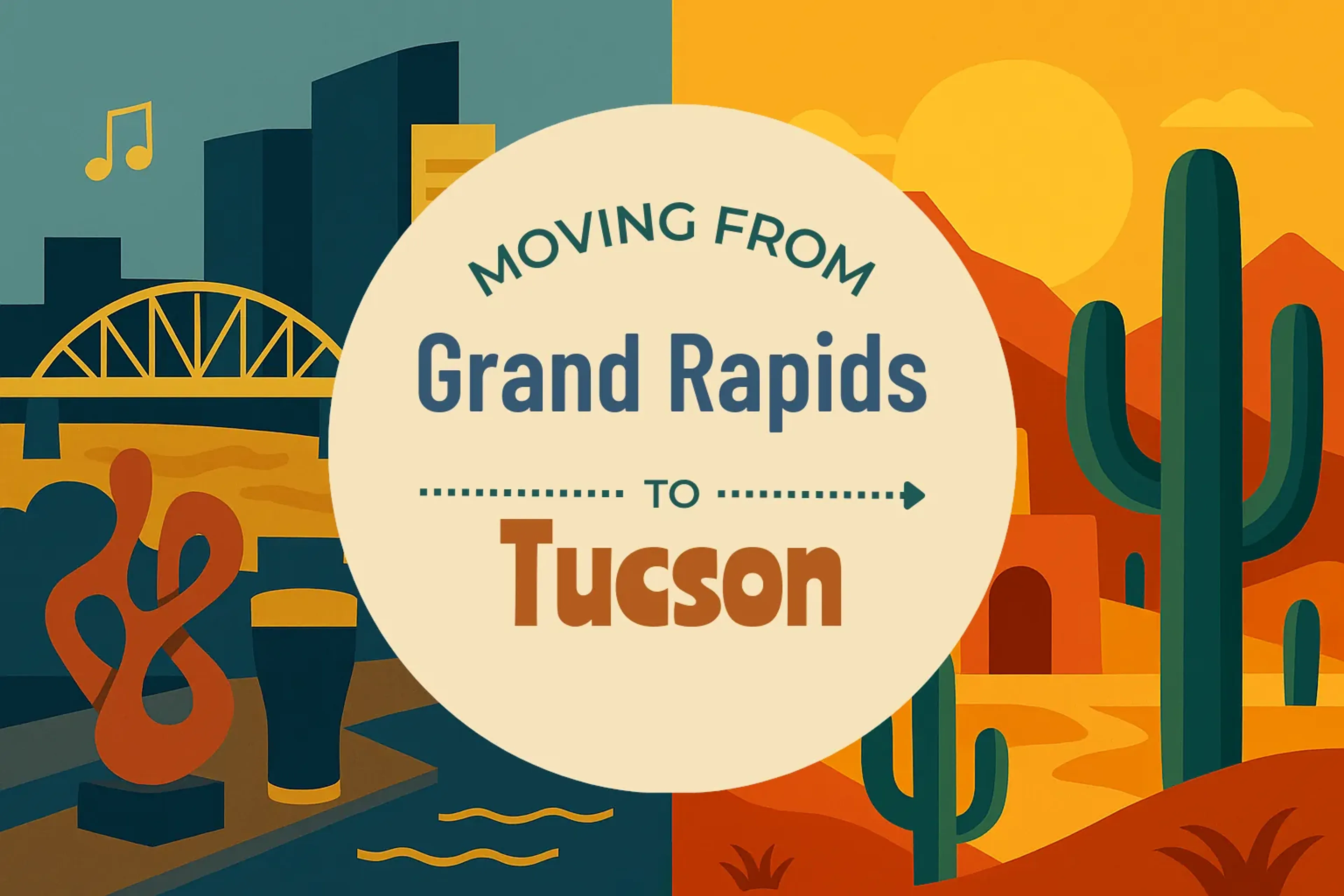 Side-by-side comparison of Grand Rapids to Tucson moving companies