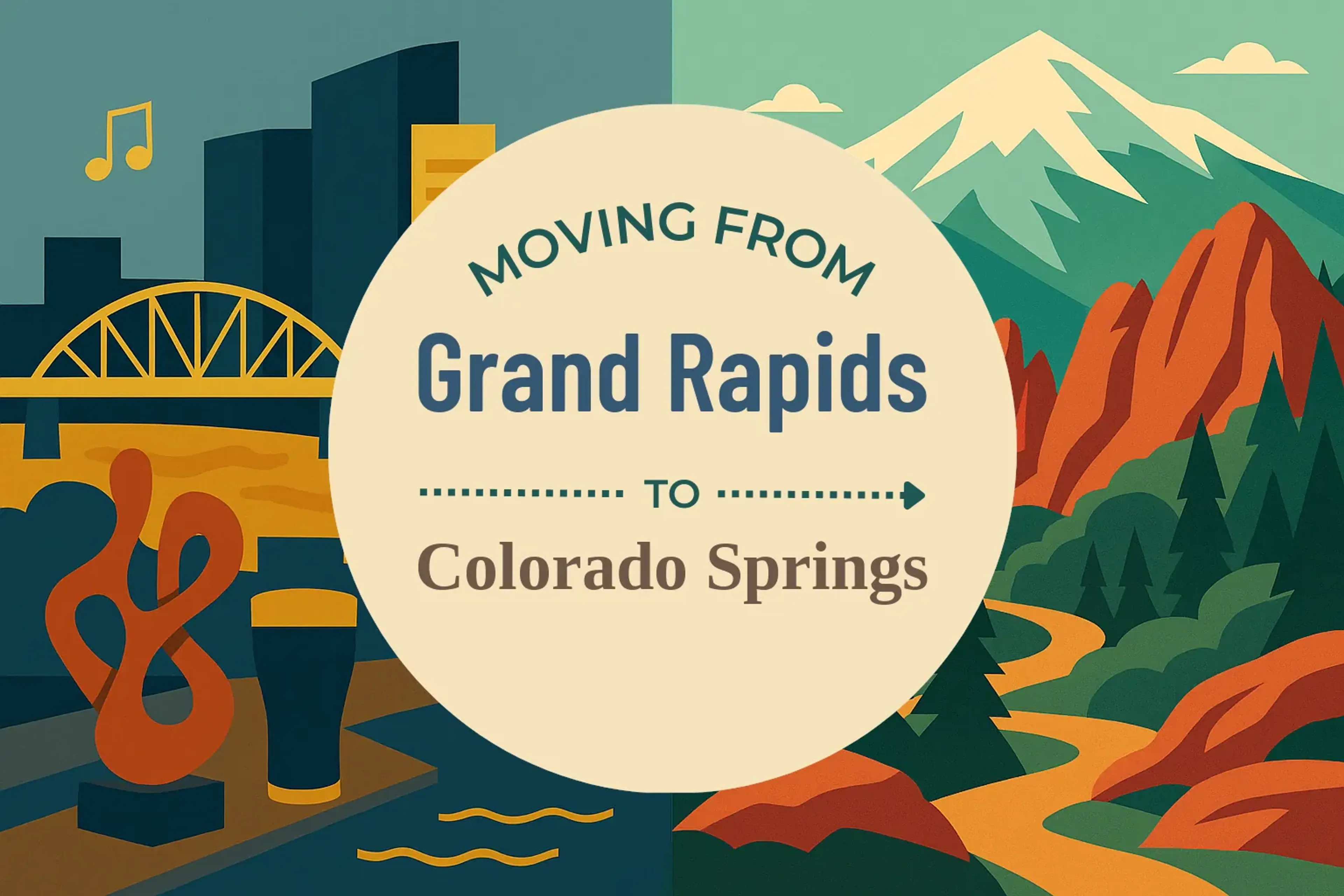 Side-by-side comparison of Grand Rapids to Colorado Springs moving companies