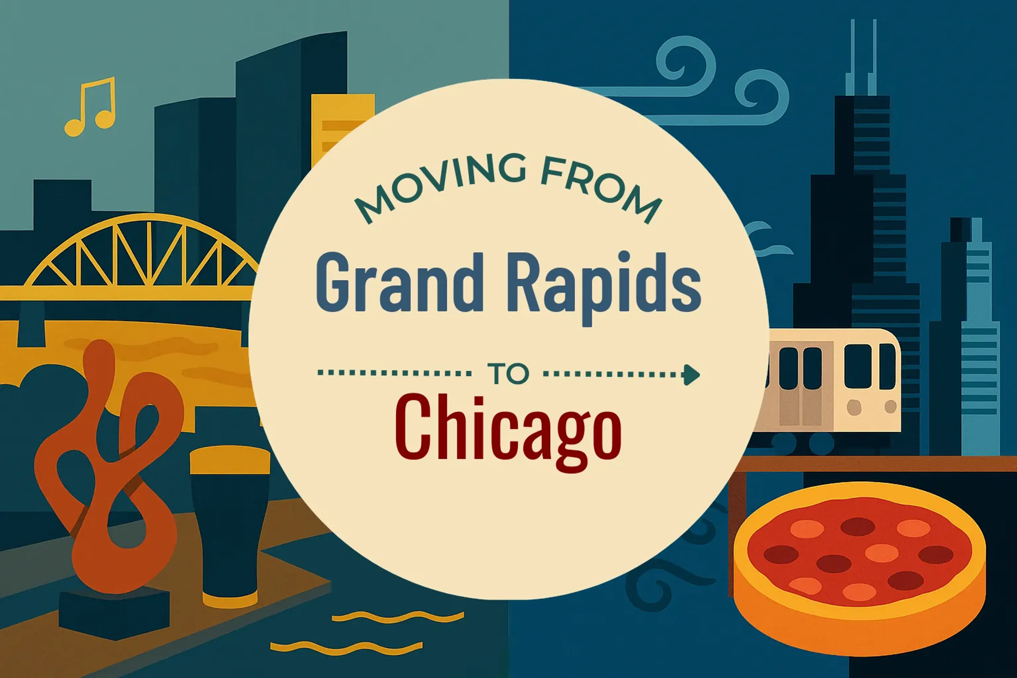 Side-by-side comparison of Grand Rapids to Chicago moving companies