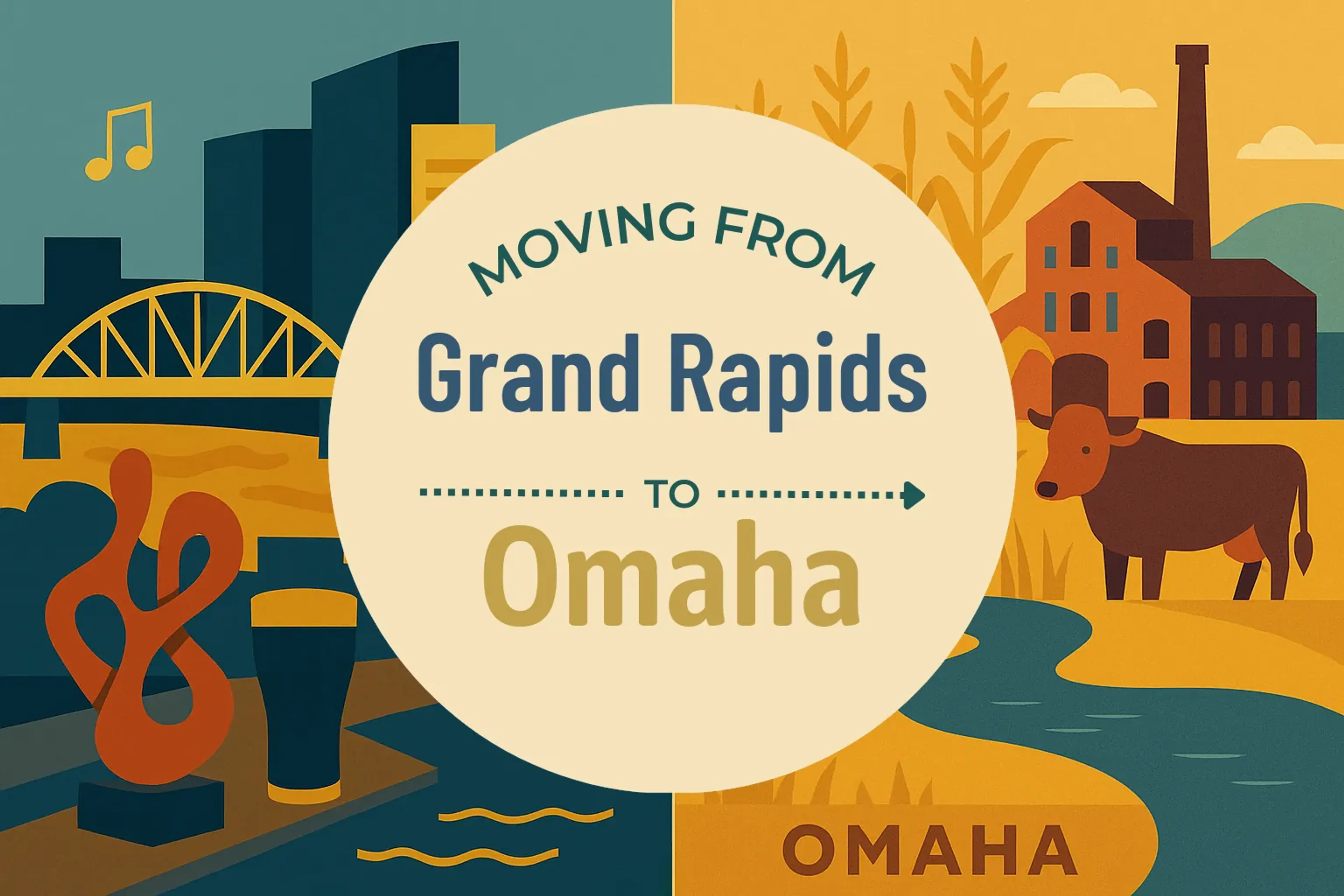Side-by-side comparison of Grand Rapids to Omaha moving companies