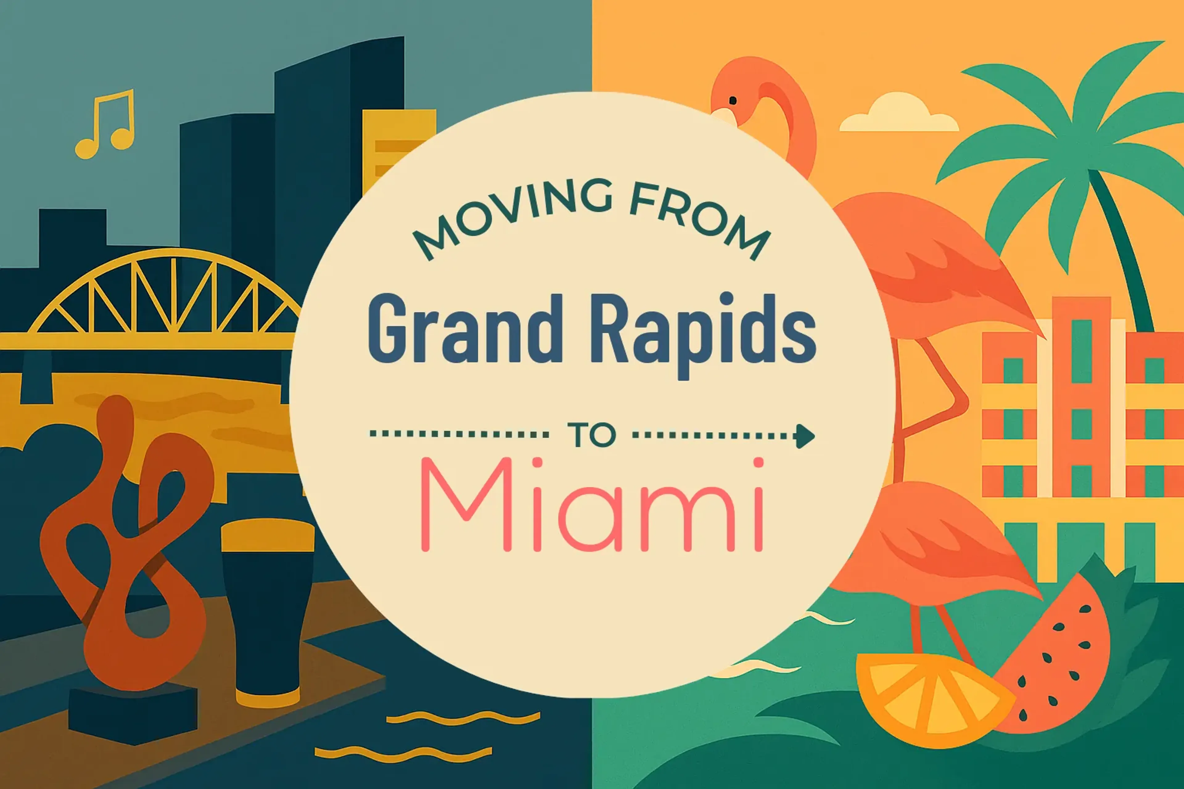 Side-by-side comparison of Grand Rapids to Miami moving companies